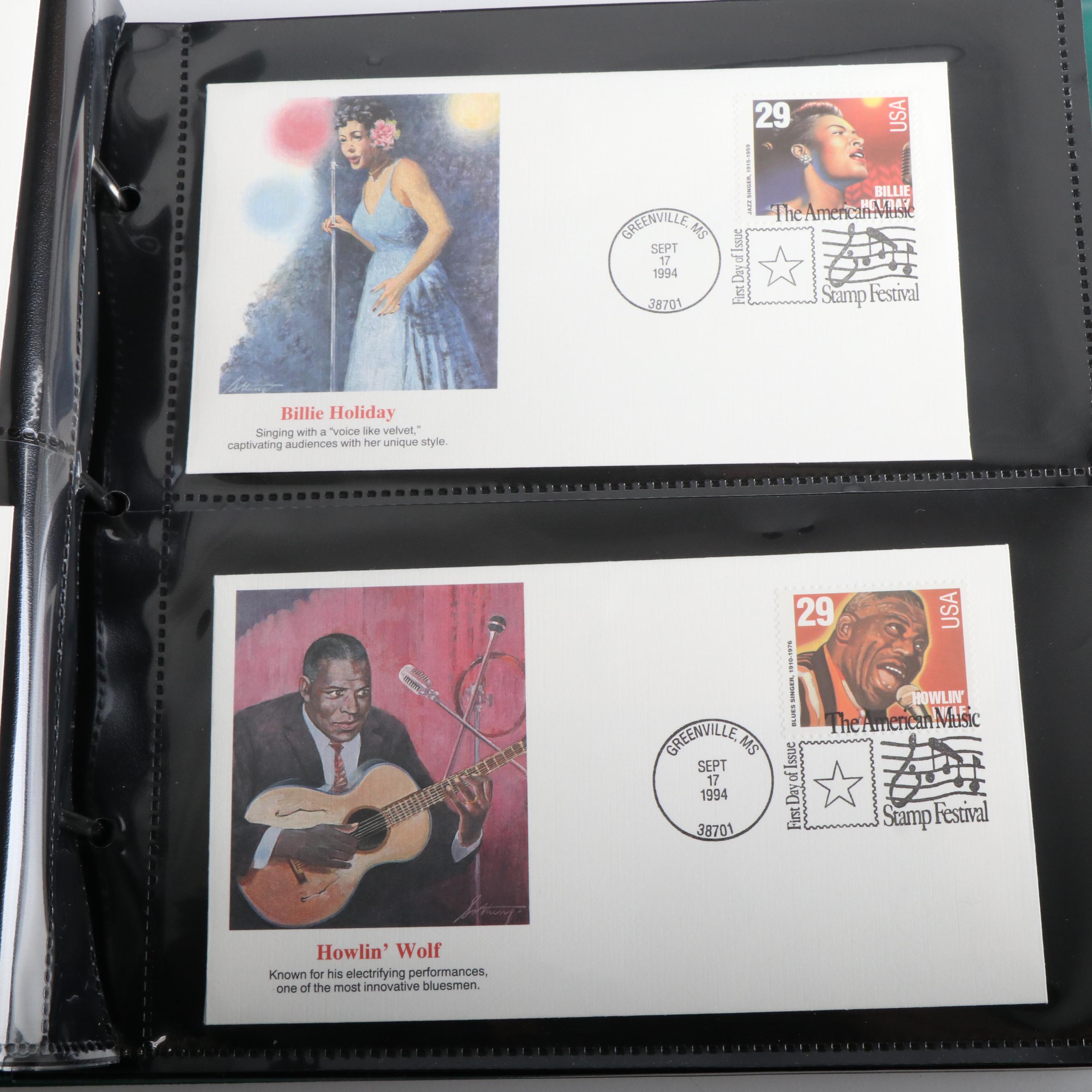 Eleven Albums of U.S. First Day Covers, Unaddressed, Various Subjects