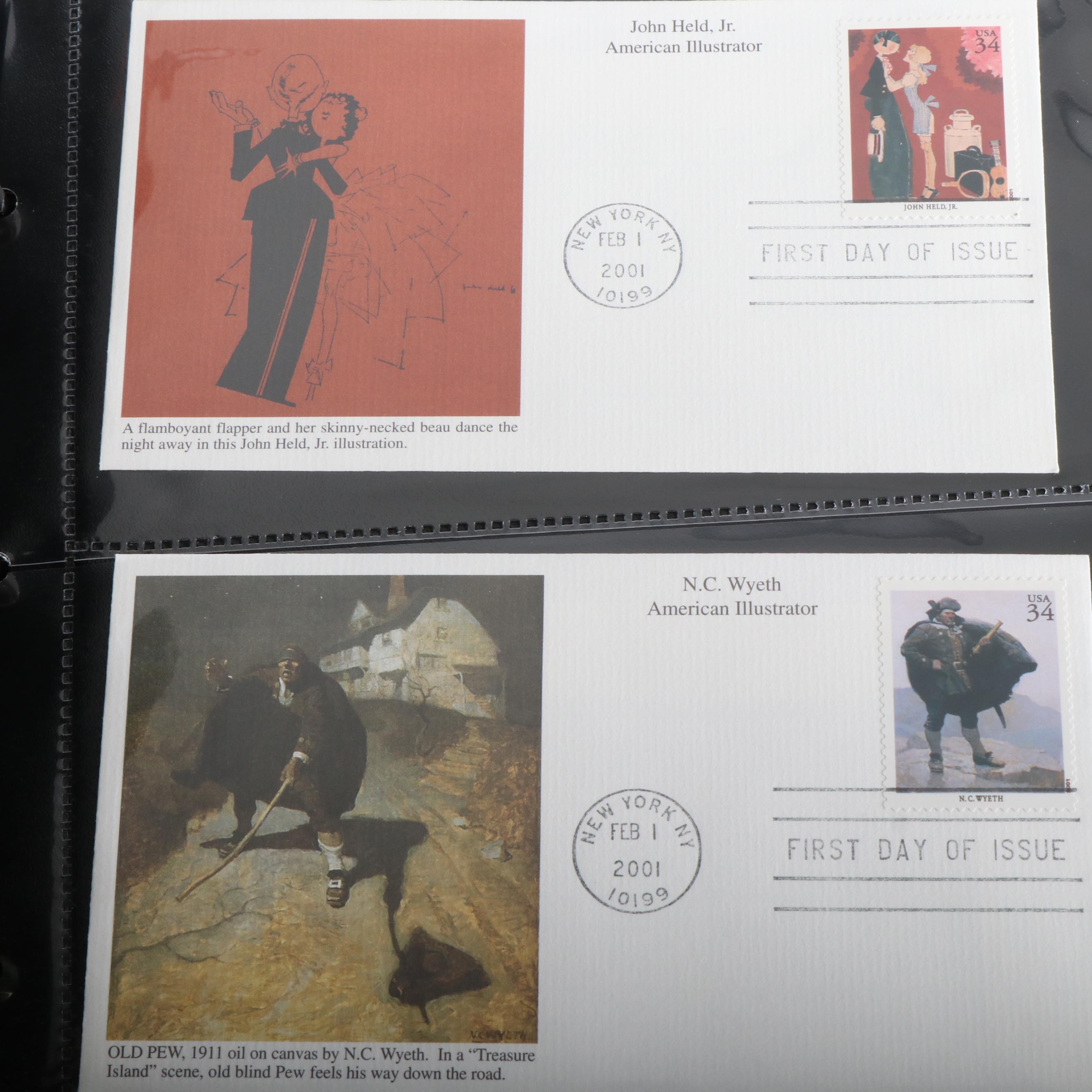 Eleven Albums of U.S. First Day Covers, Unaddressed, Various Subjects