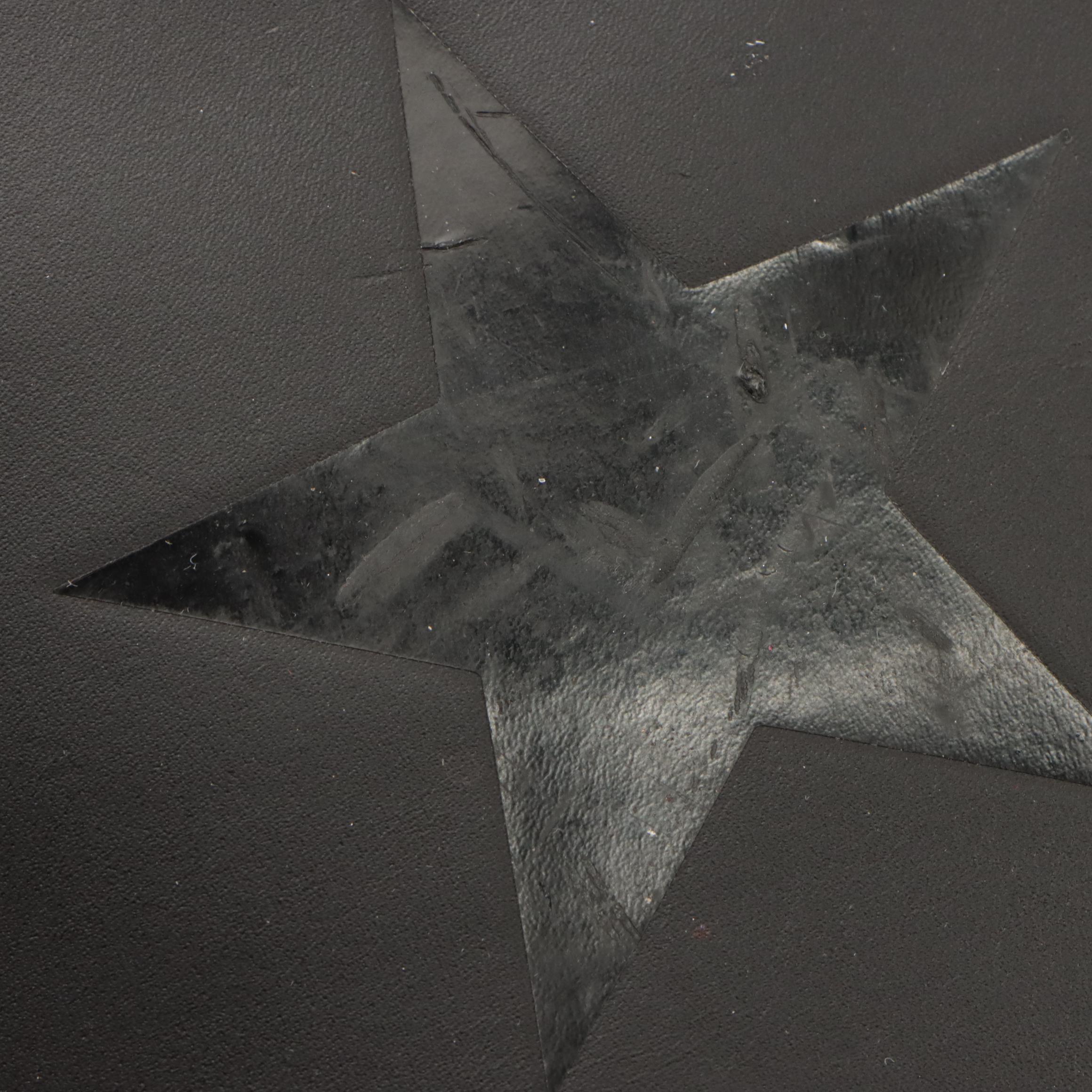 Givenchy Star Zip Clutch in Black Leather