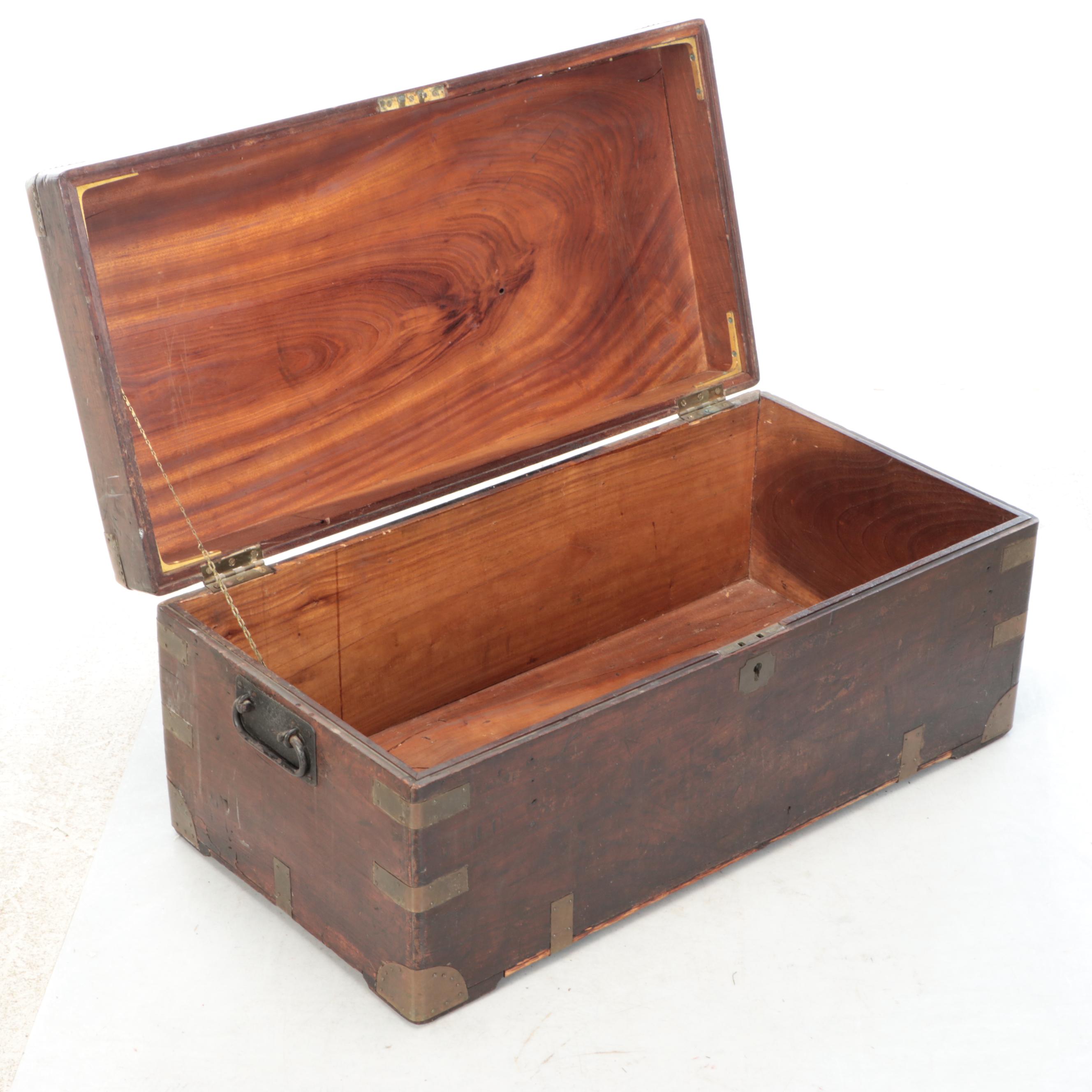 Antique Chinese Camphor Wood Trunk