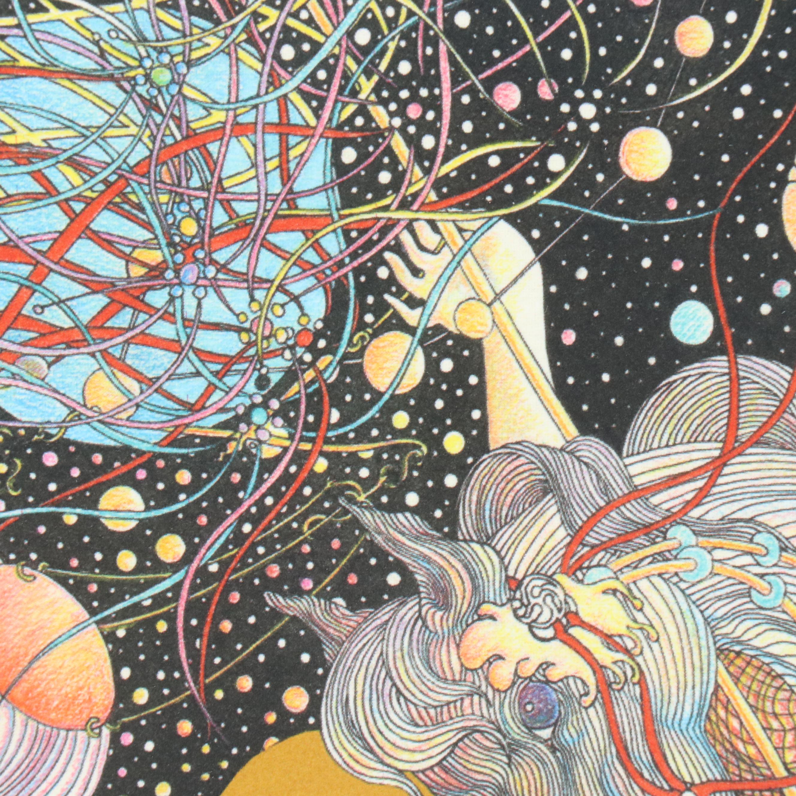 Guillaume Azoulay Surrealist Giclée "Nocturne," 2000