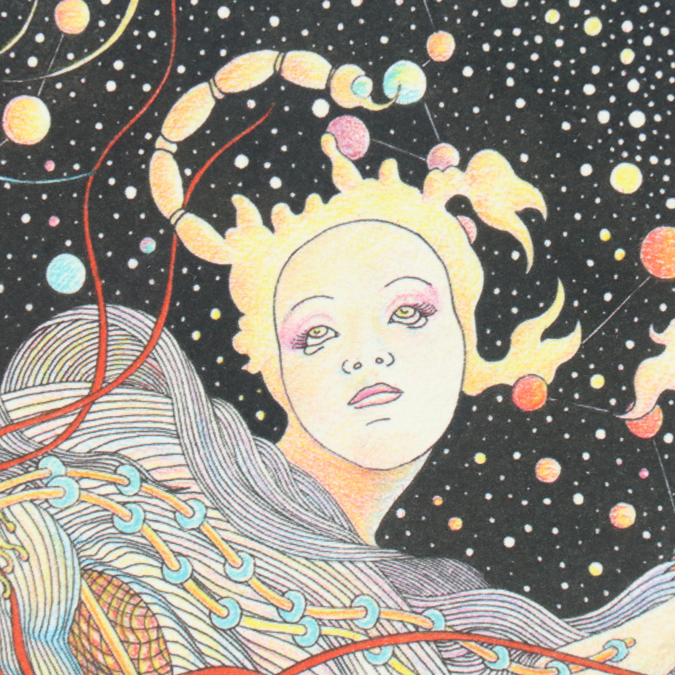 Guillaume Azoulay Surrealist Giclée "Nocturne," 2000