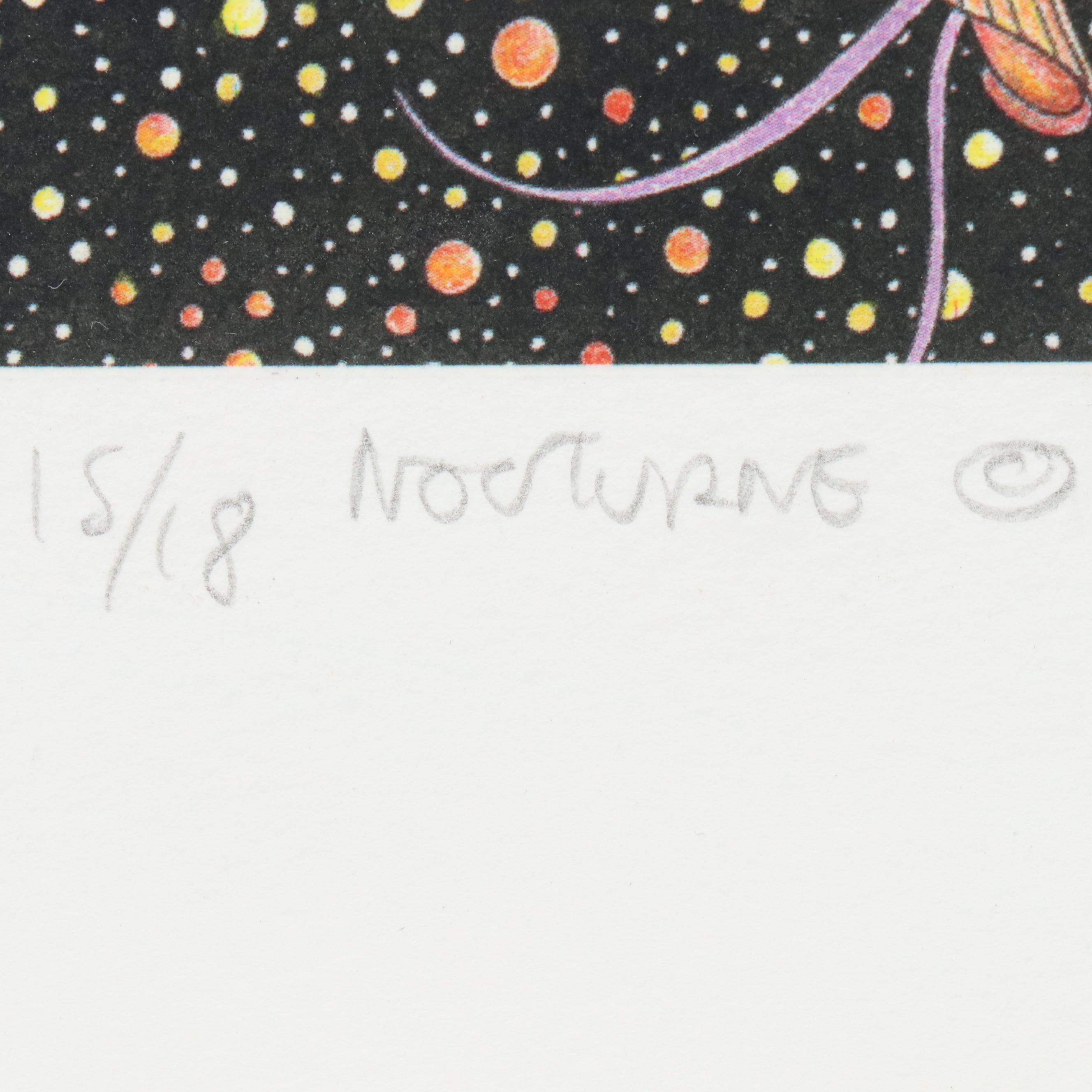 Guillaume Azoulay Surrealist Giclée "Nocturne," 2000