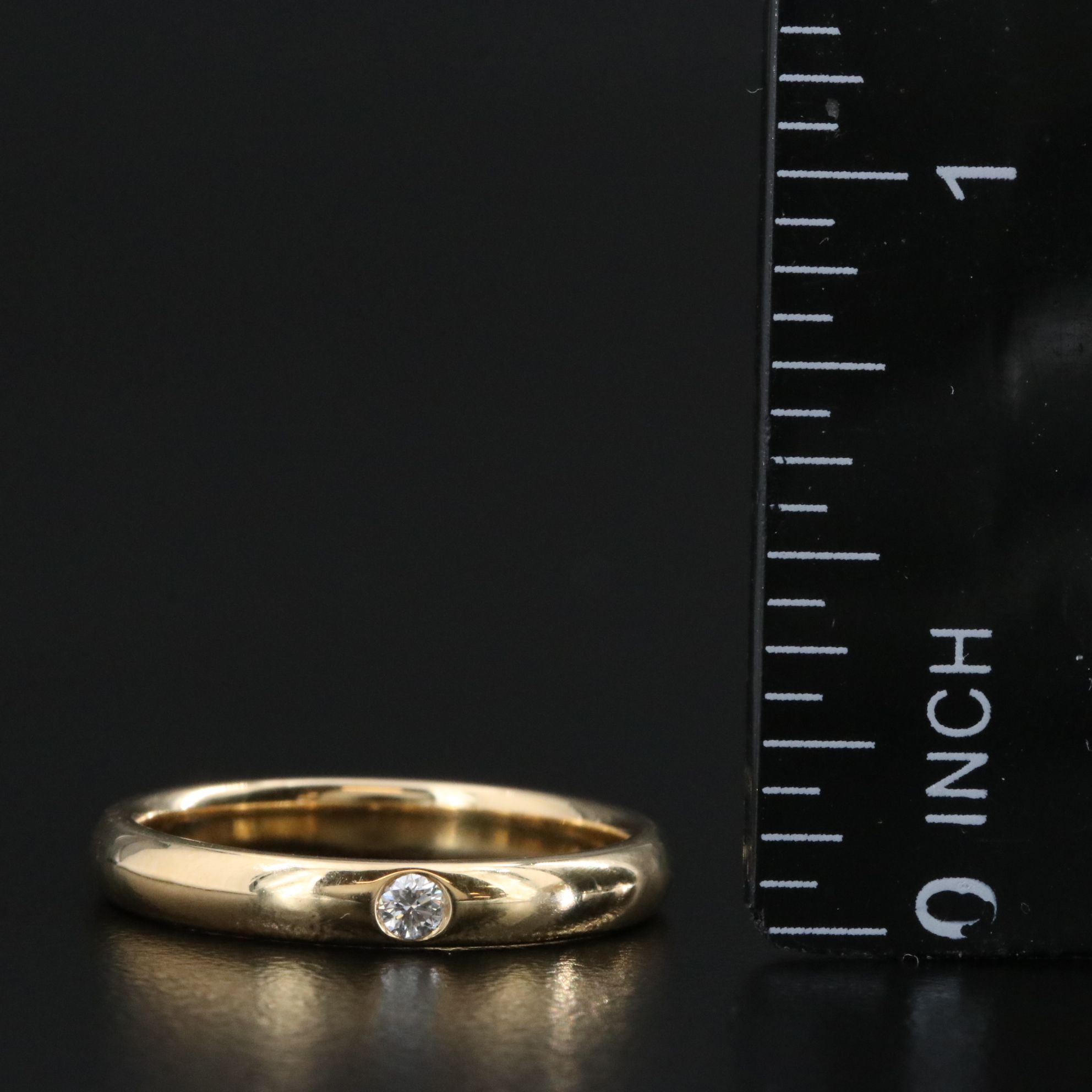 Harry Winston 18K Classic Band with Diamond Accent