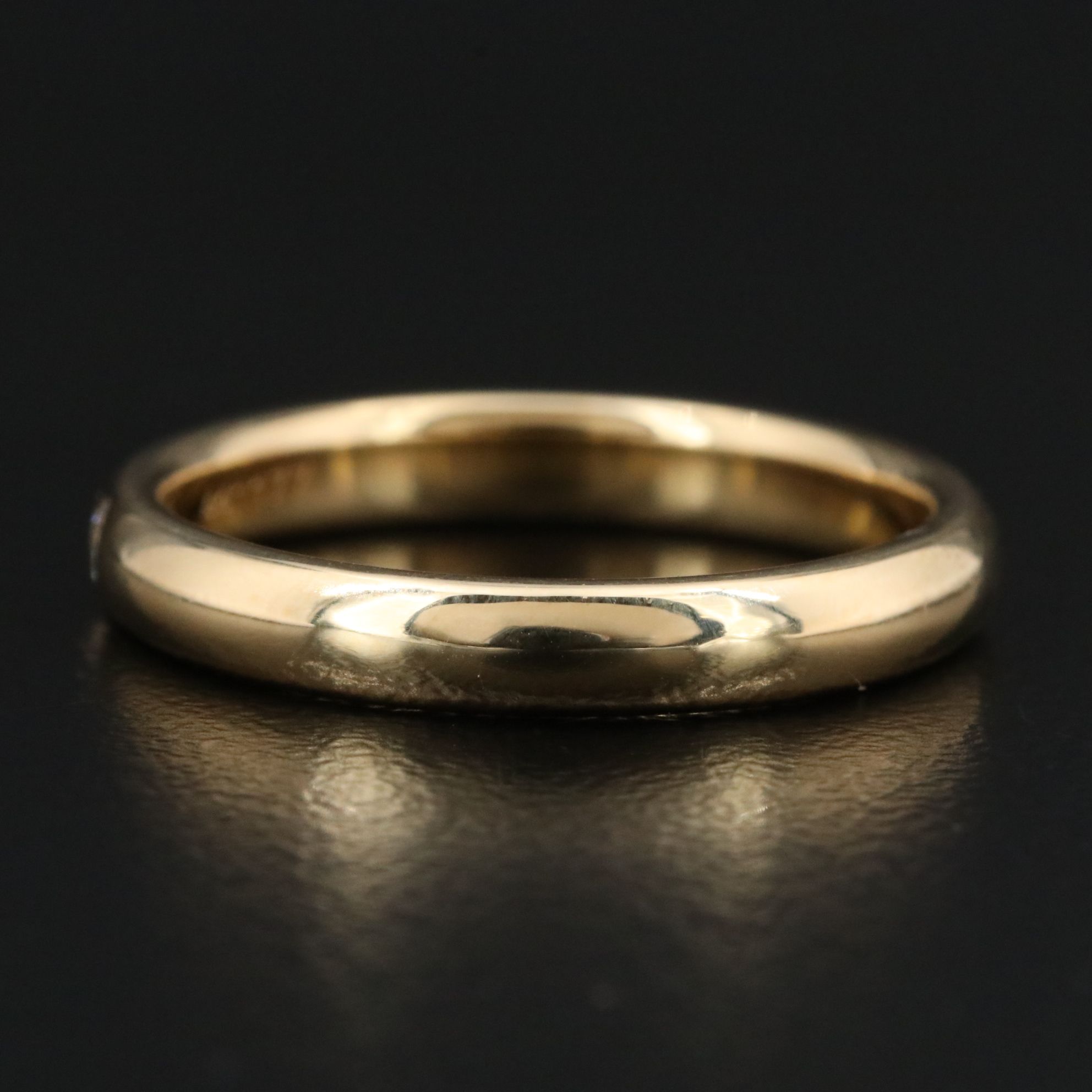 Harry Winston 18K Classic Band with Diamond Accent