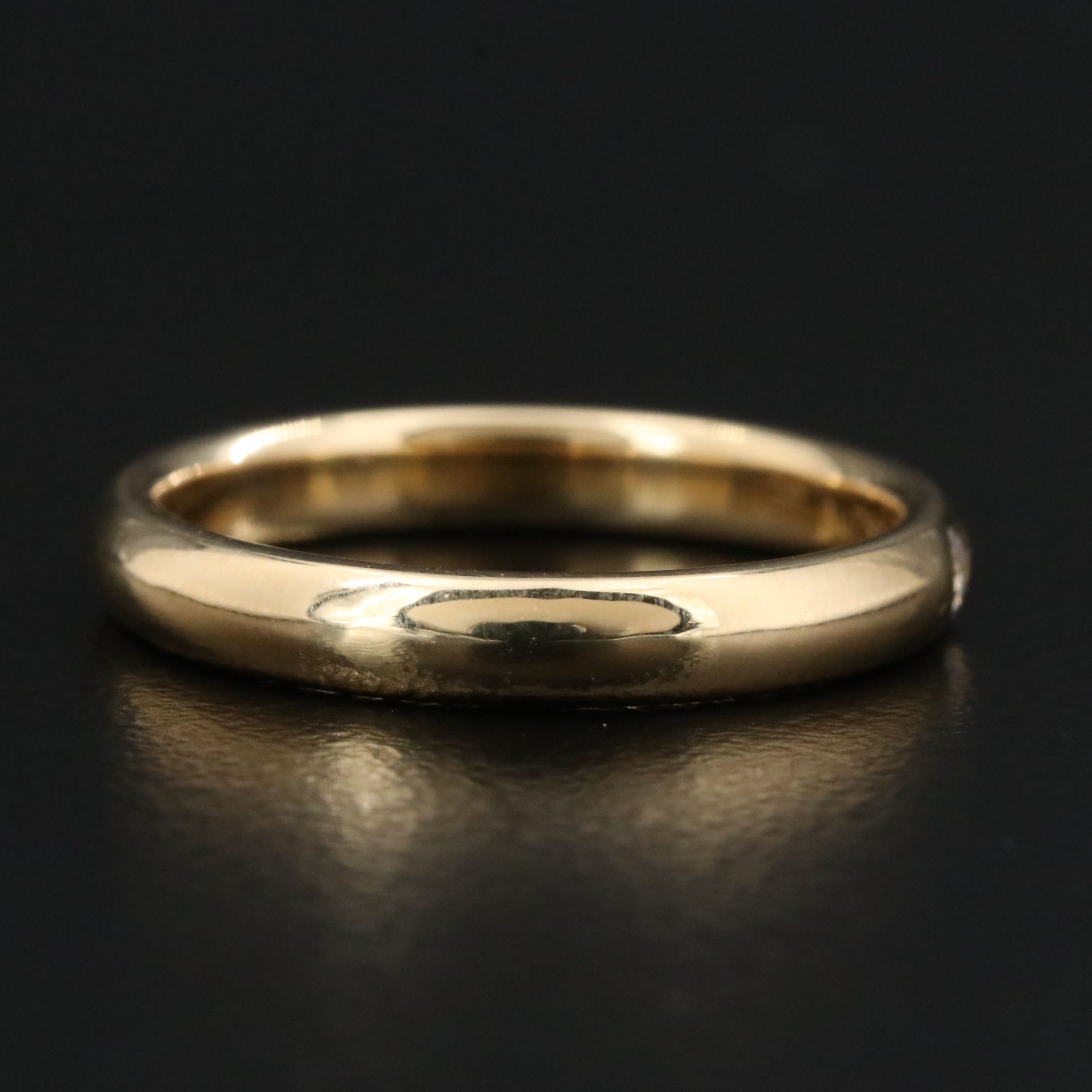 Harry Winston 18K Classic Band with Diamond Accent