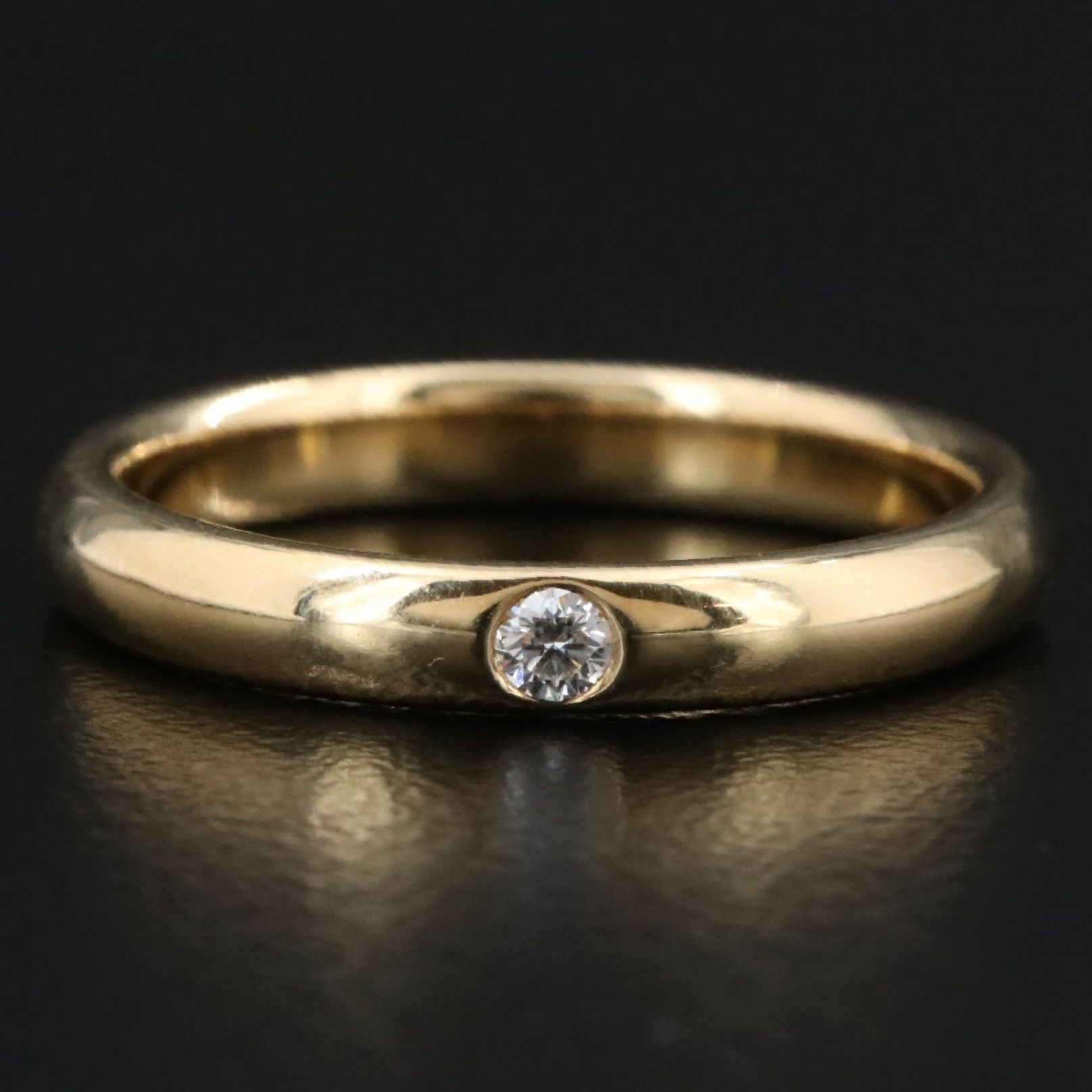 Harry Winston 18K Classic Band with Diamond Accent