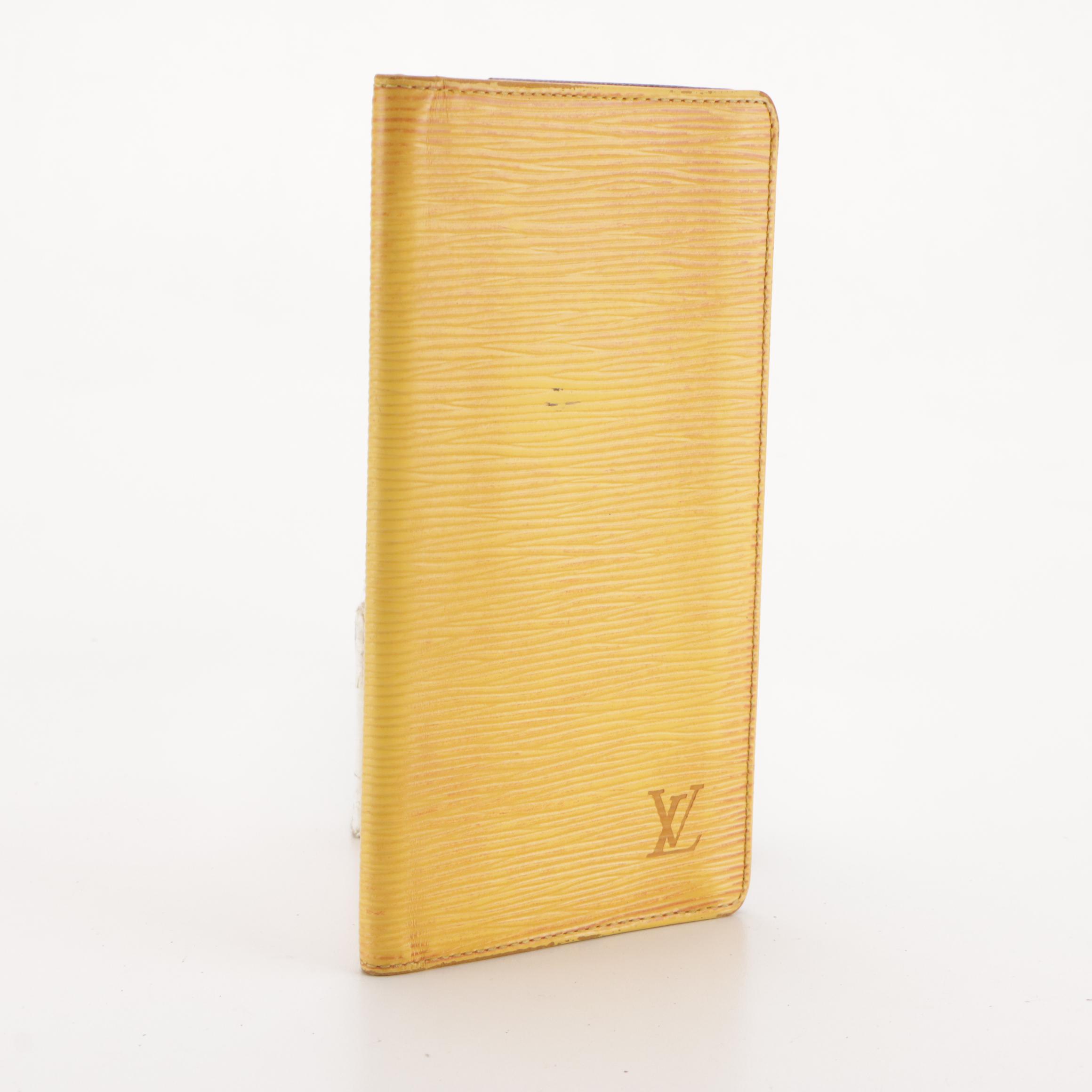 Louis Vuitton Porte-Cartes Crédit Yen Long Wallet in Yellow Epi Leather