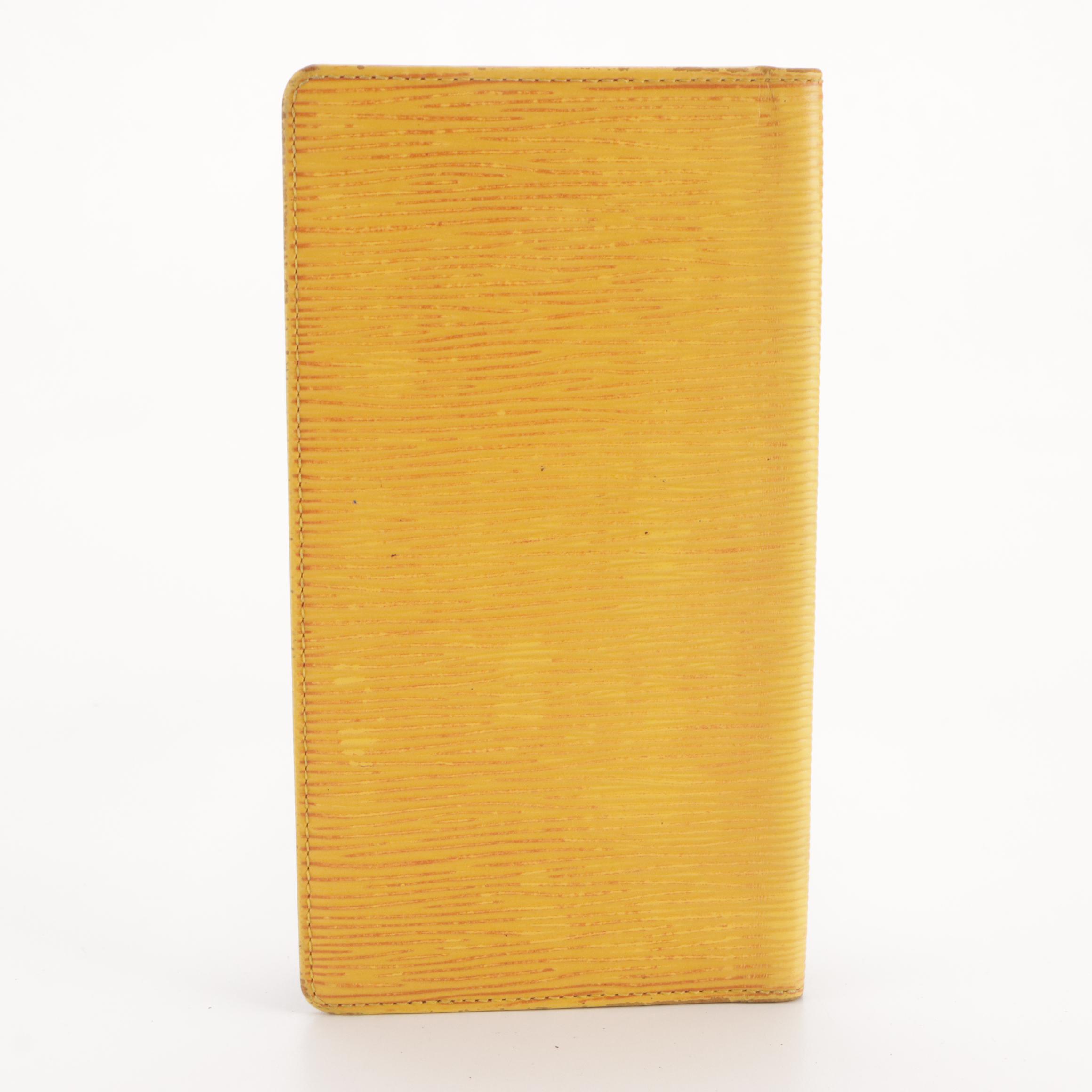 Louis Vuitton Porte-Cartes Crédit Yen Long Wallet in Yellow Epi Leather