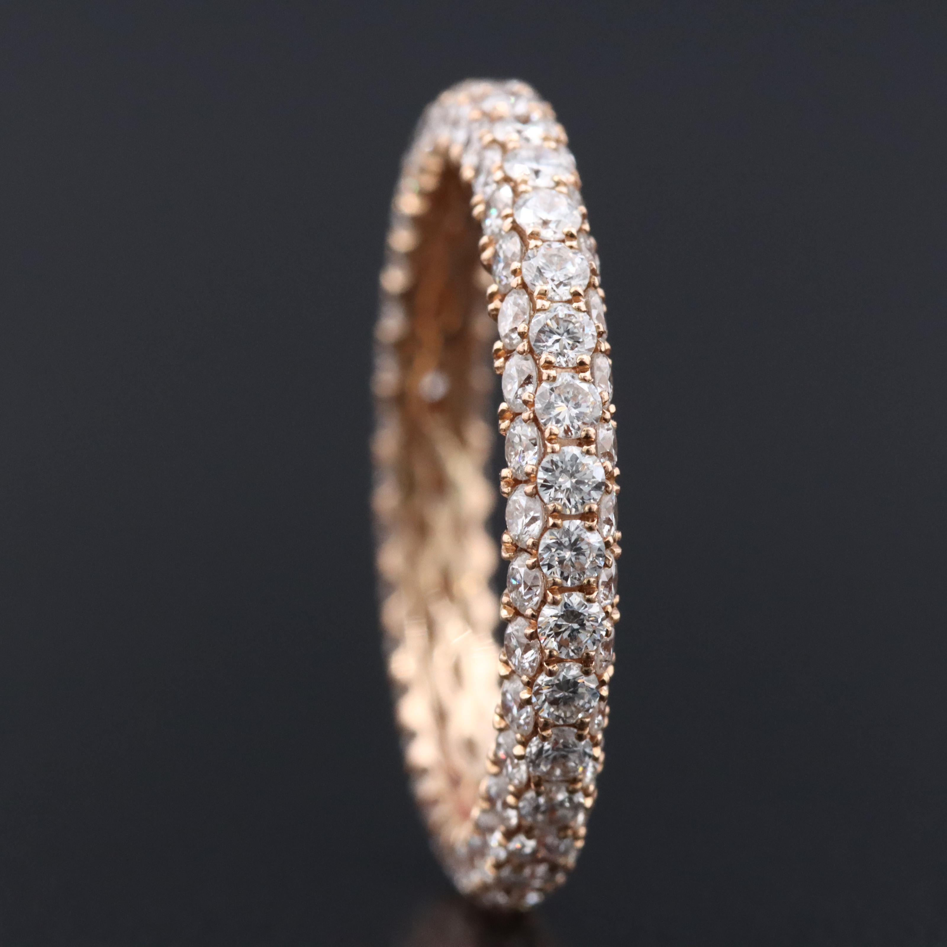 18K Rose Gold 2.02 CTW Diamond Eternity Band