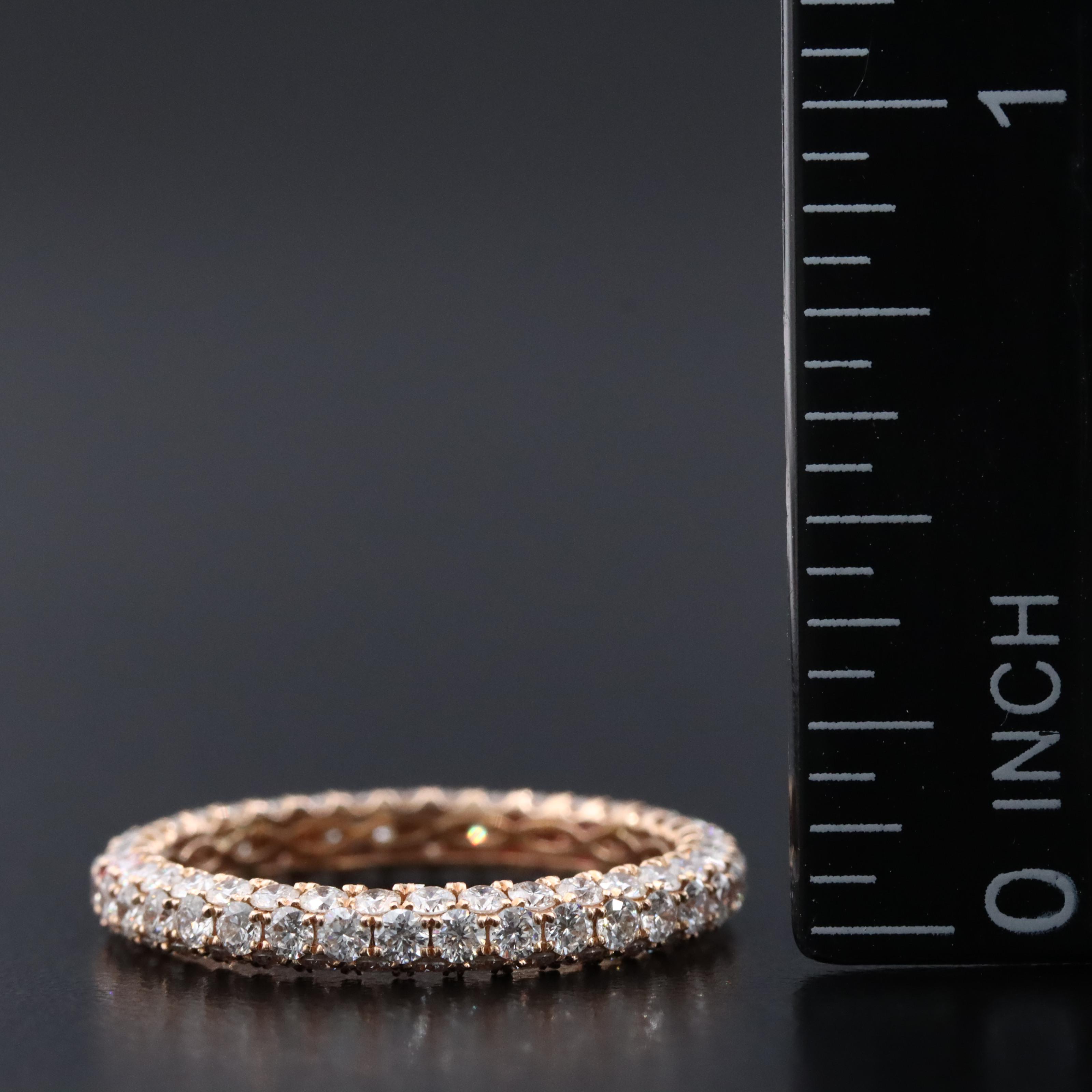 18K Rose Gold 2.02 CTW Diamond Eternity Band
