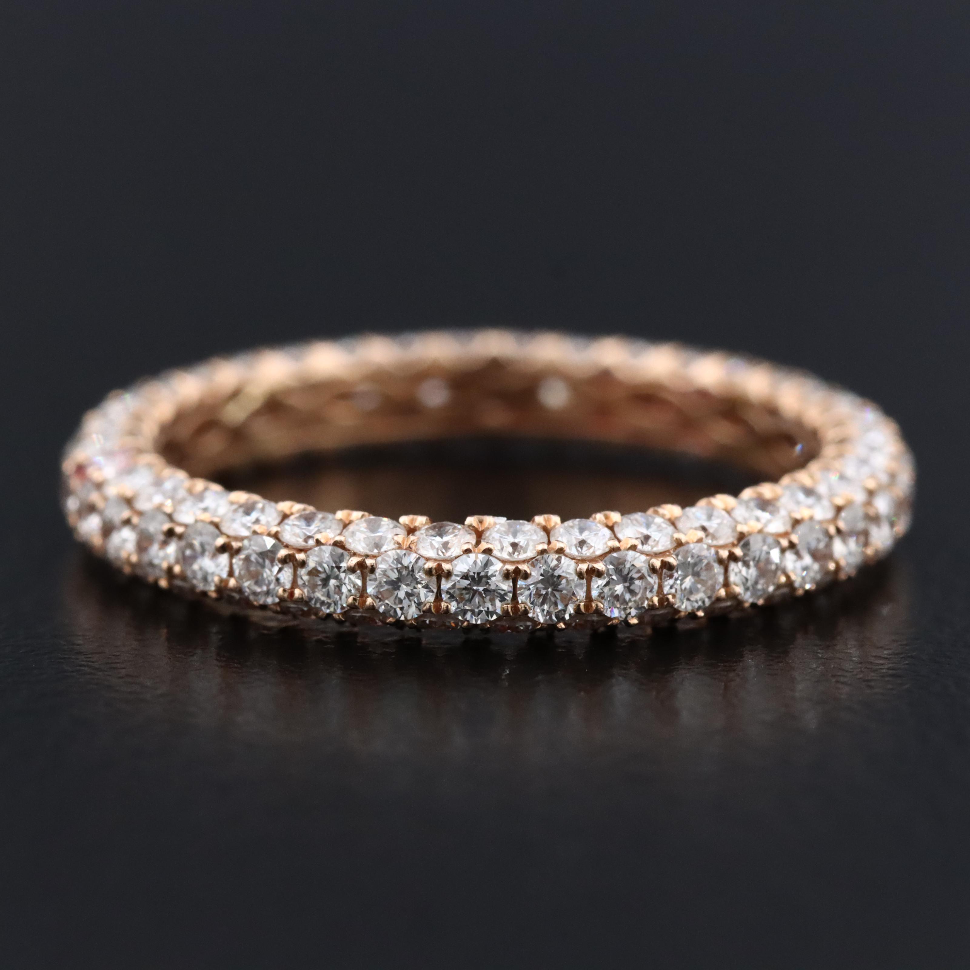 18K Rose Gold 2.02 CTW Diamond Eternity Band