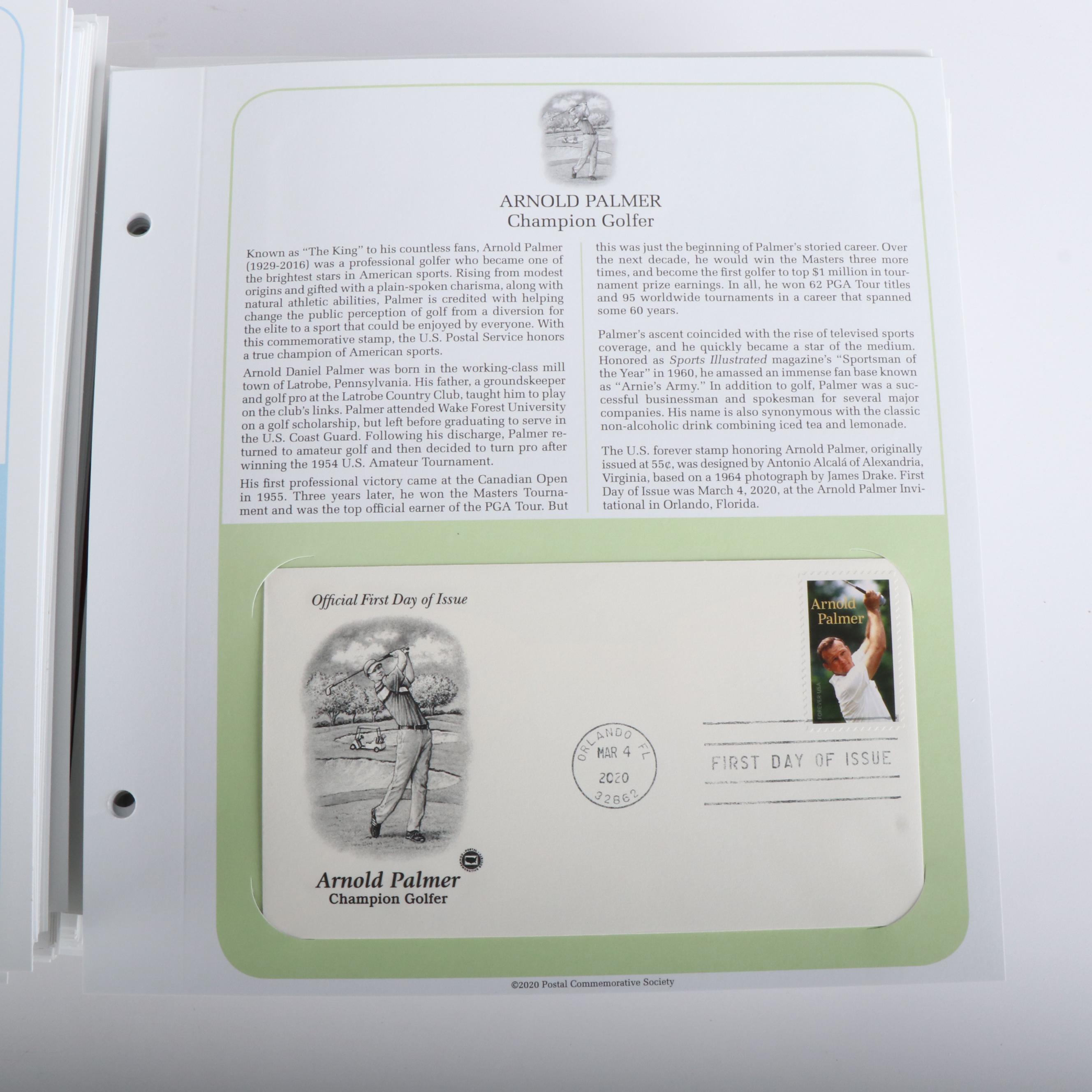 Approximately 600 U.S. First Day Covers Mounted in Panels, 2000s