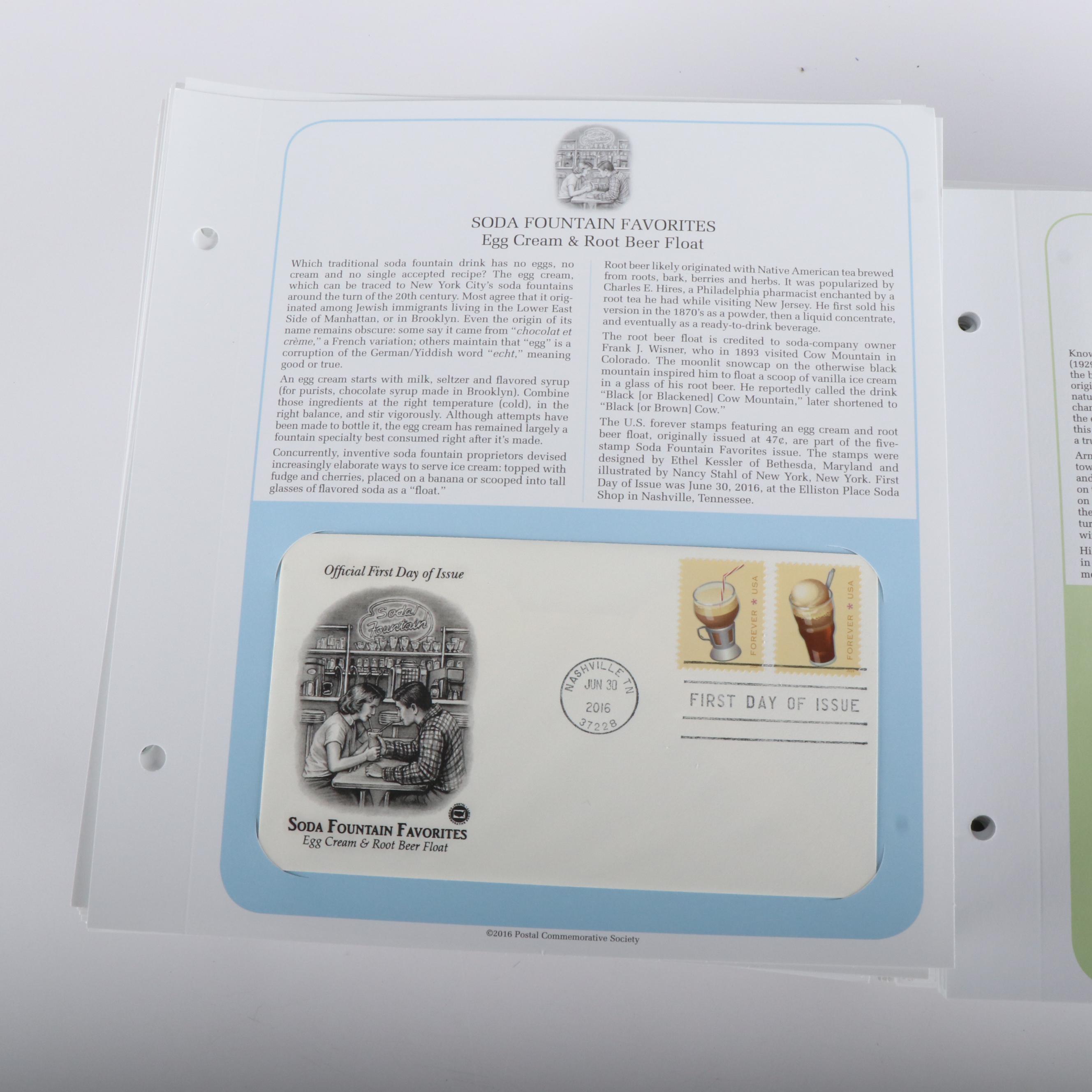 Approximately 600 U.S. First Day Covers Mounted in Panels, 2000s