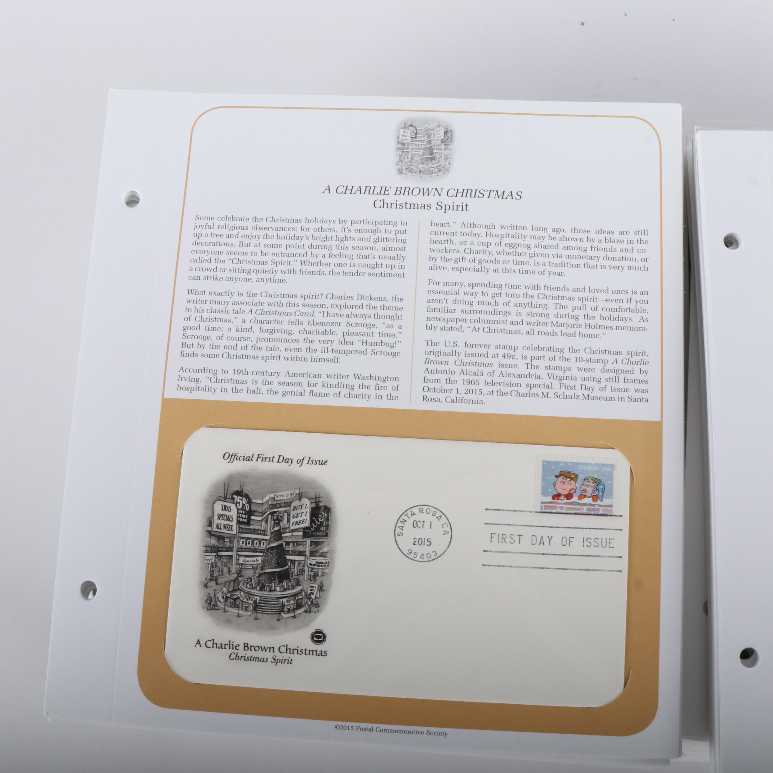 Approximately 600 U.S. First Day Covers Mounted in Panels, 2000s