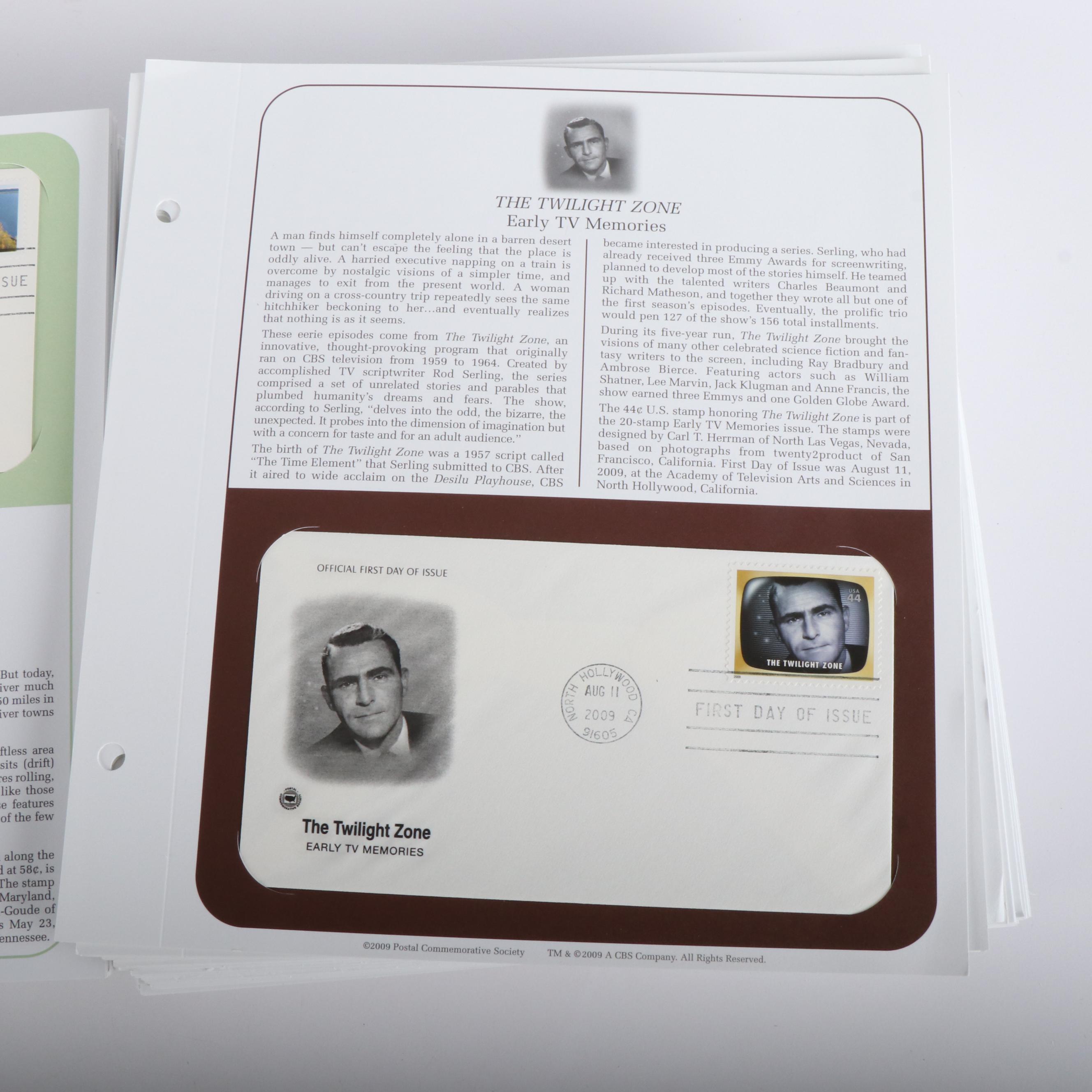 Approximately 600 U.S. First Day Covers Mounted in Panels, 2000s