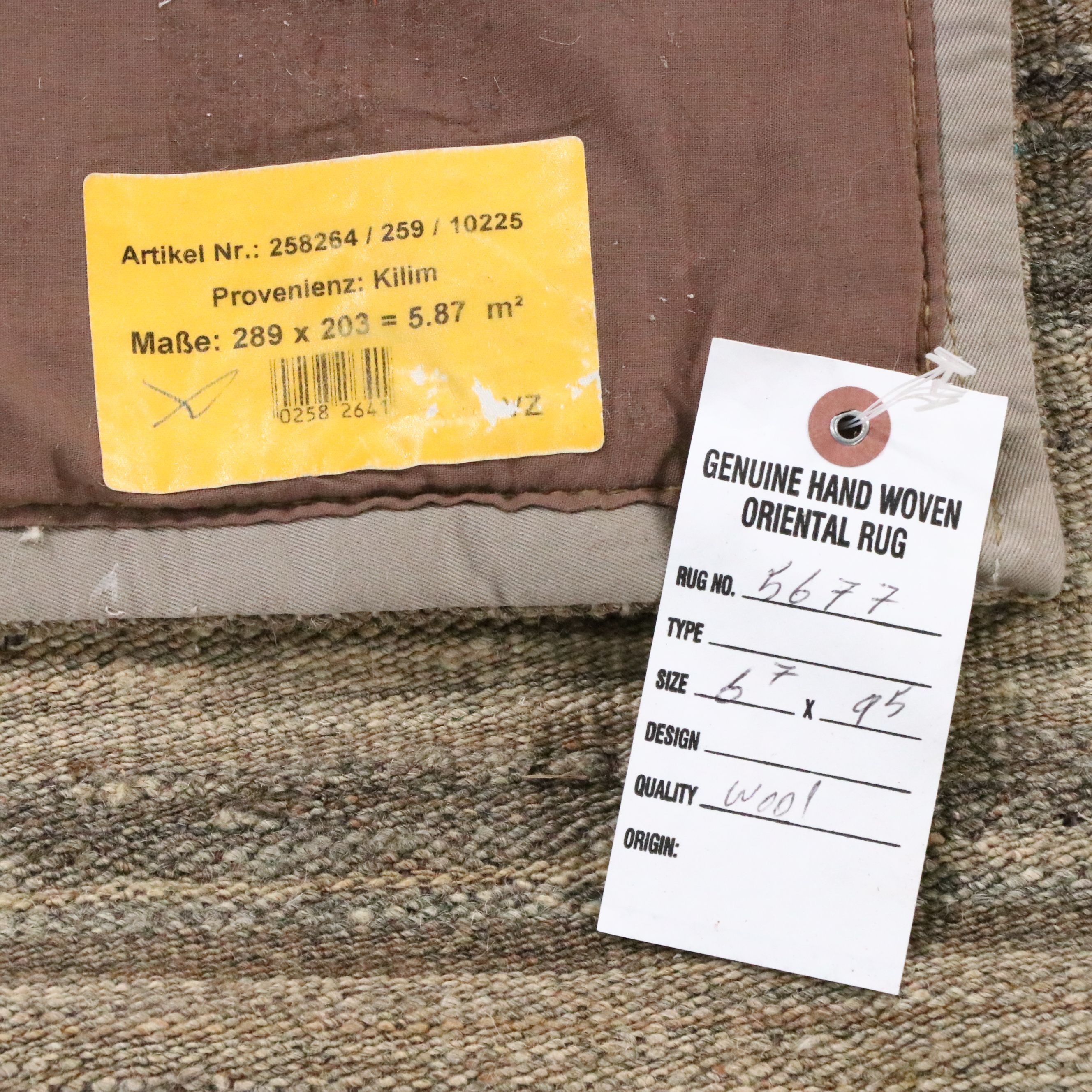 6'8 x 9'5 Handwoven Patchwork Kilim Area Rug