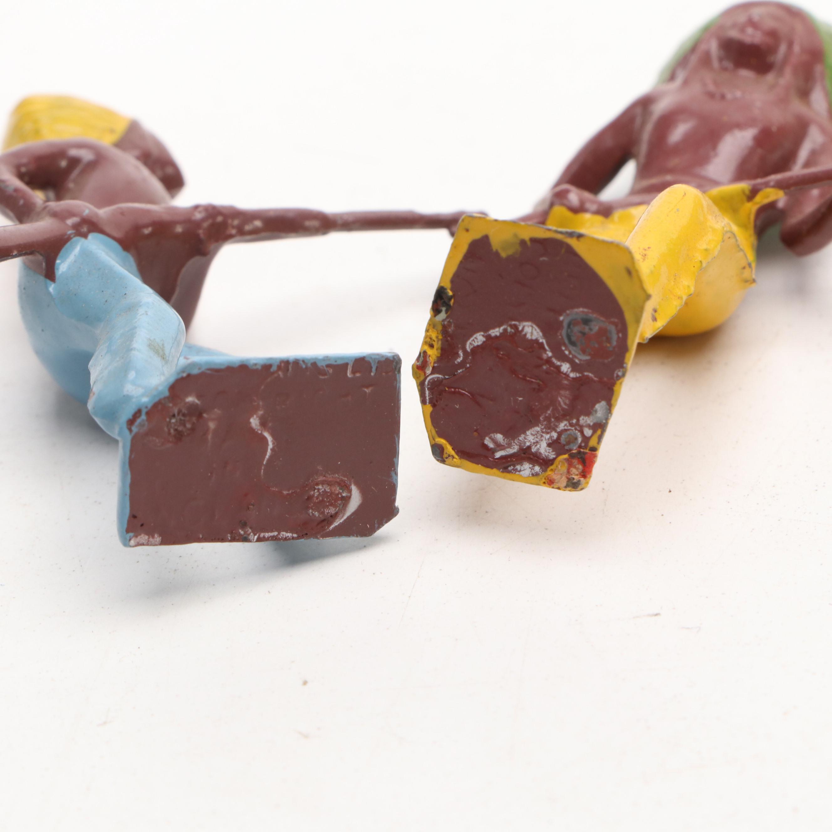 Britains Crown Range "North American Indians" Lead Toy Soldiers, Mid-20th C.