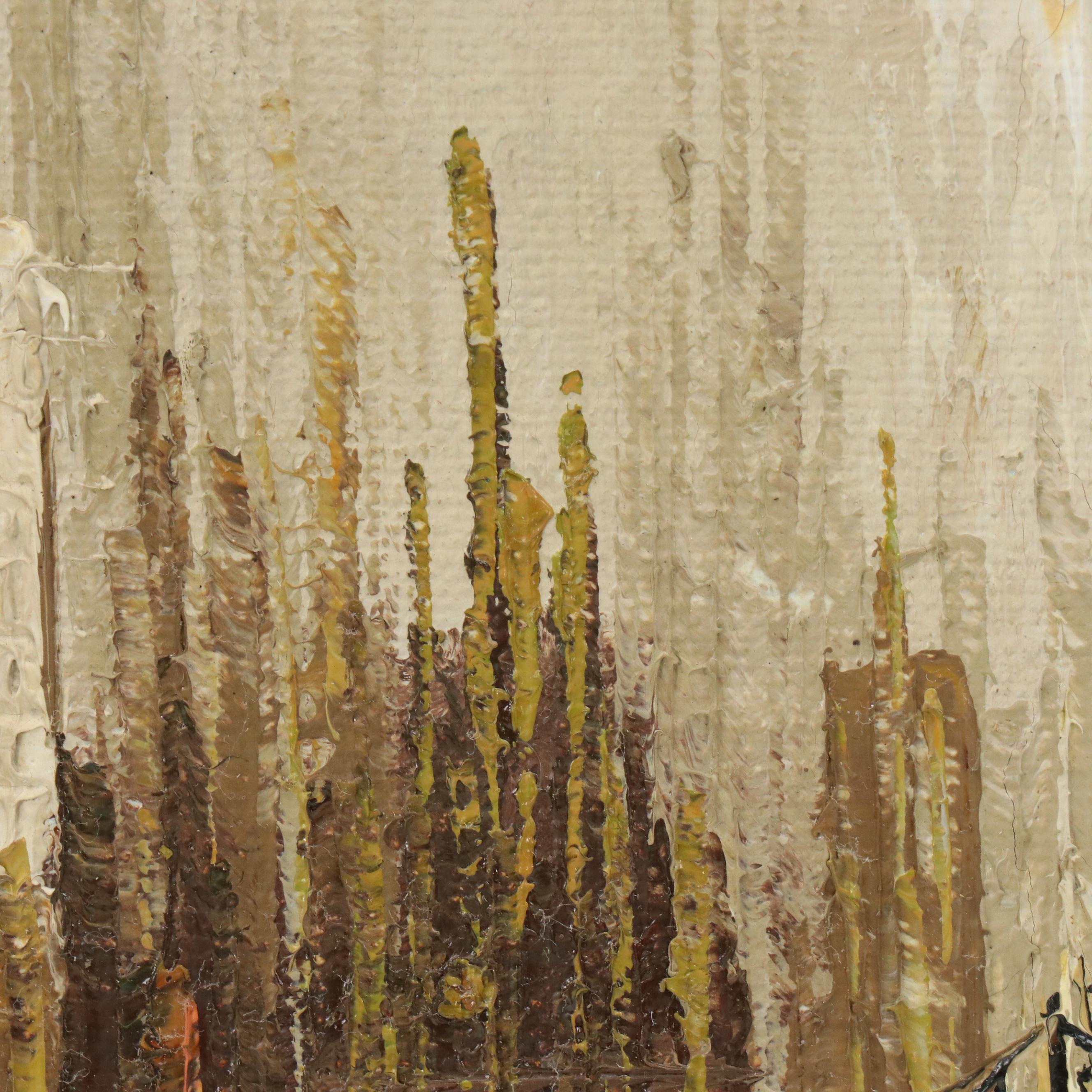 W. Bonsall Cityscape Oil Painting, Early to Mid-20th Century