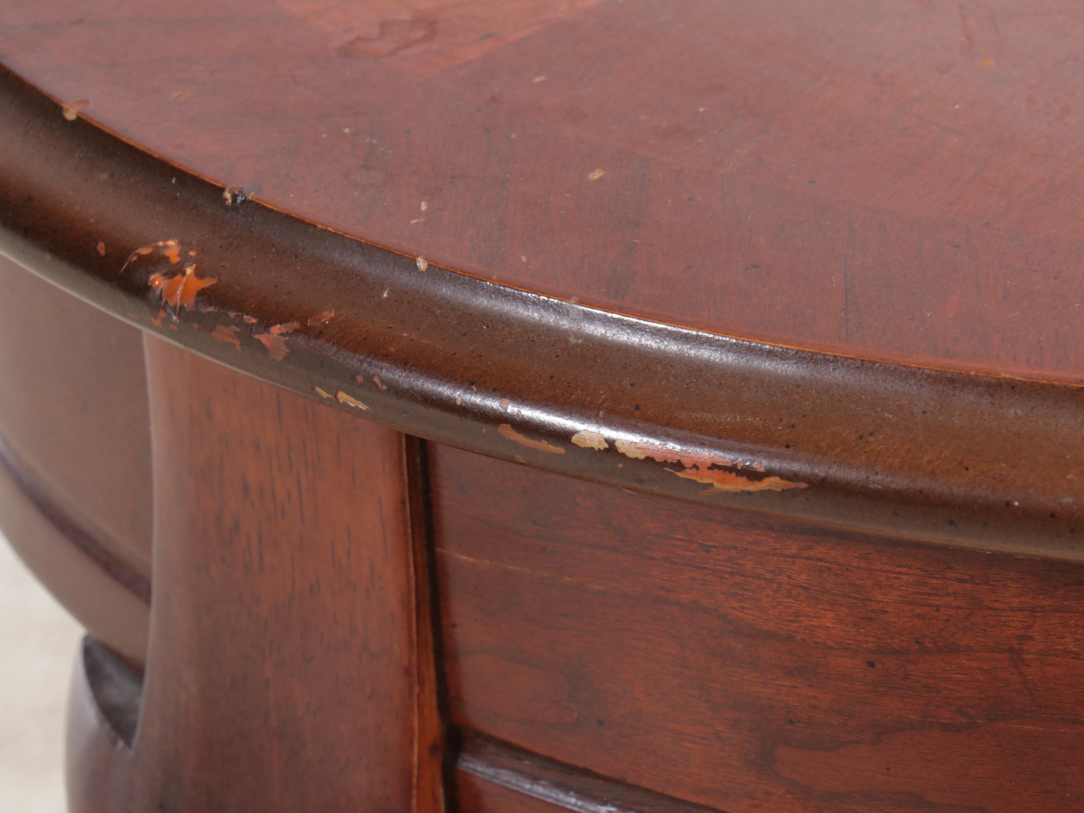 Butler Specialty Company Queen Anne Style Cherry Finish Demilune Table