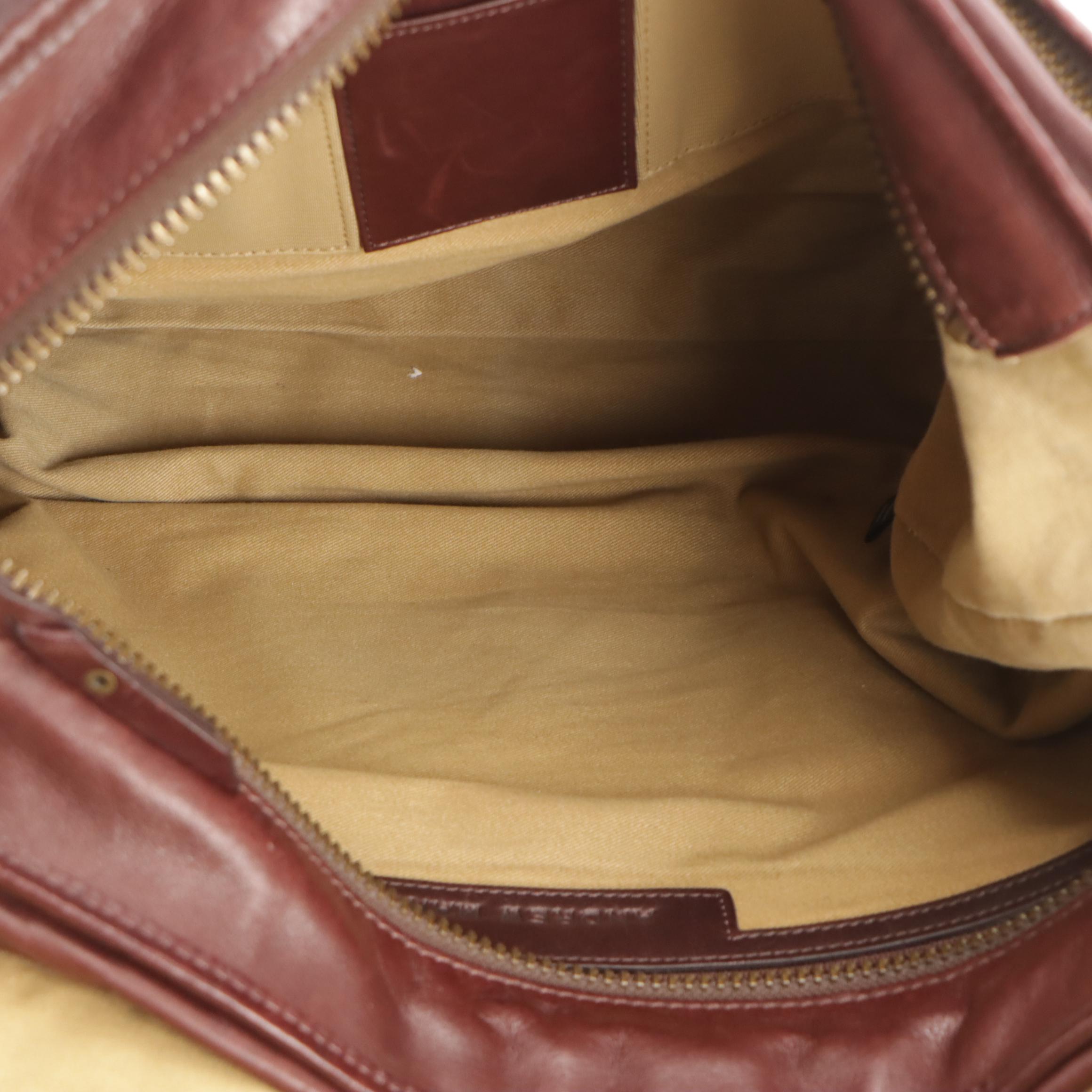 Andrew Marc Large Front Flap Messenger Bag in Leather