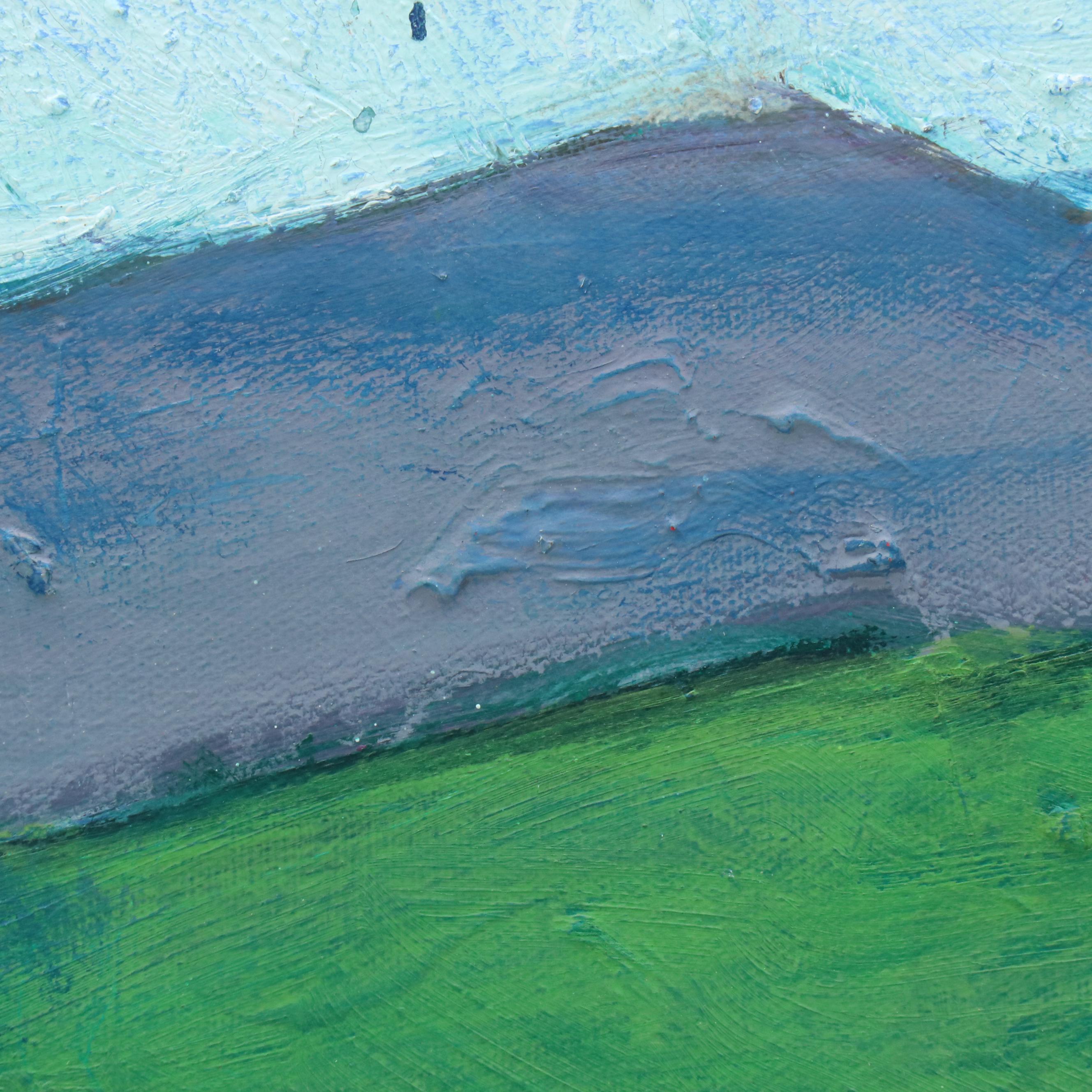 Janice Guttman Stylized Landscape Acrylic Painting, 2000