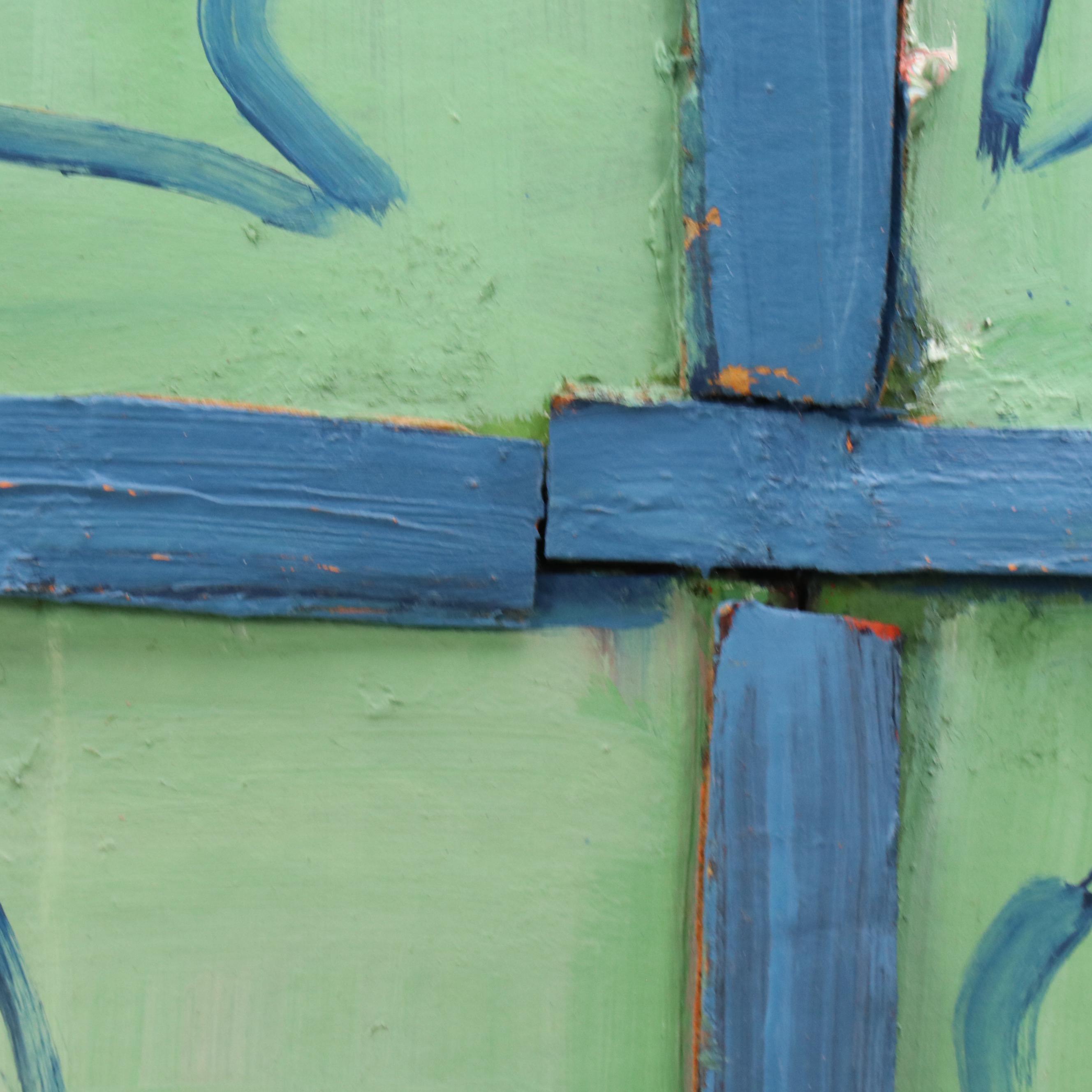 Janice Guttman Modernist Interior Mixed Media Collage, 1998