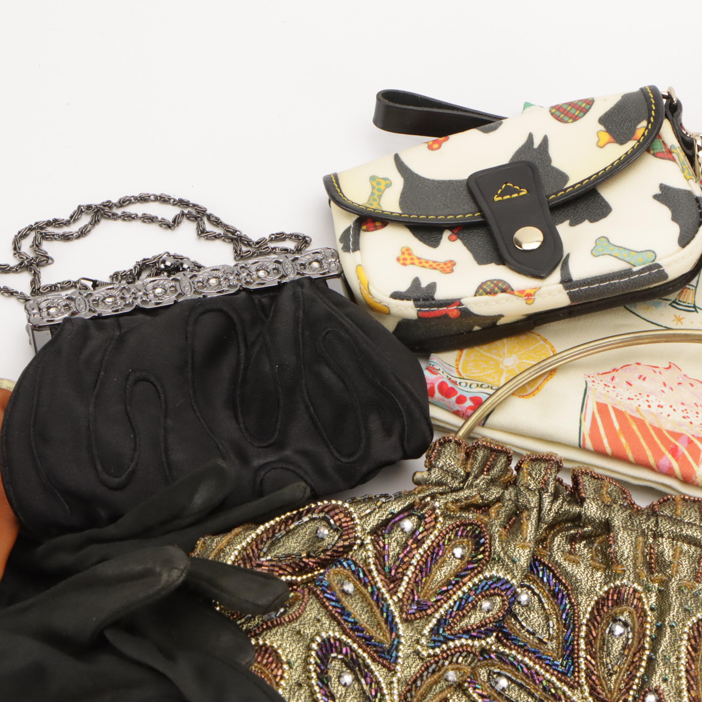 White House Black Market and Other Evening Bags, Pouches, Gloves & More