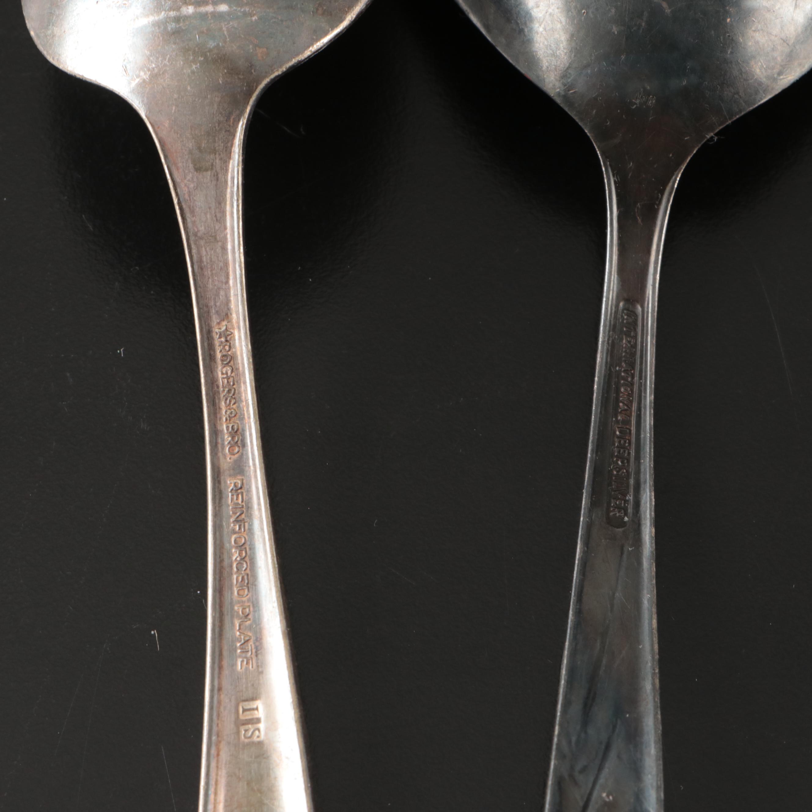 Wallace "Waltz of Spring" Sterling Spoon with Silver Plate Serveware and More