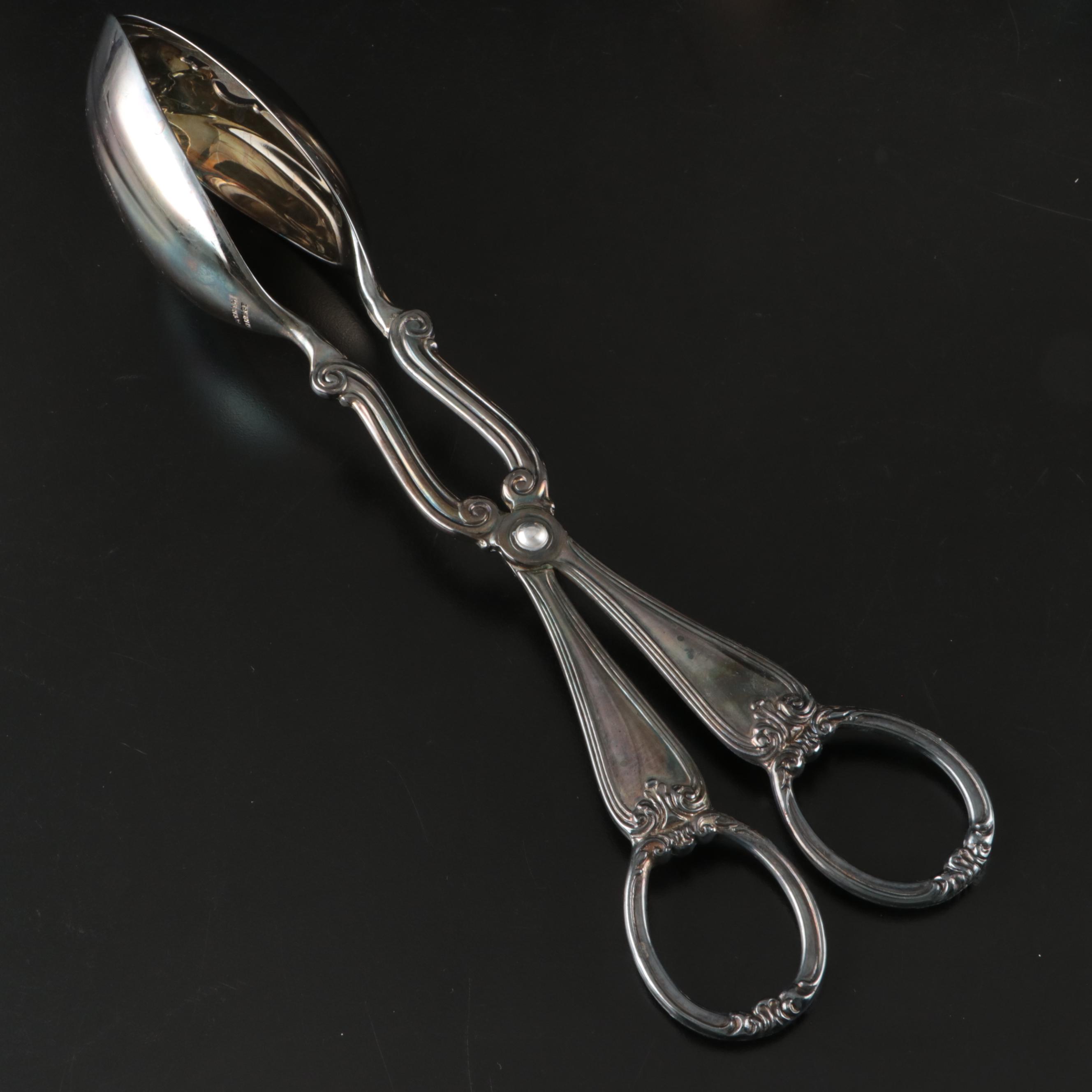 Wallace "Waltz of Spring" Sterling Spoon with Silver Plate Serveware and More