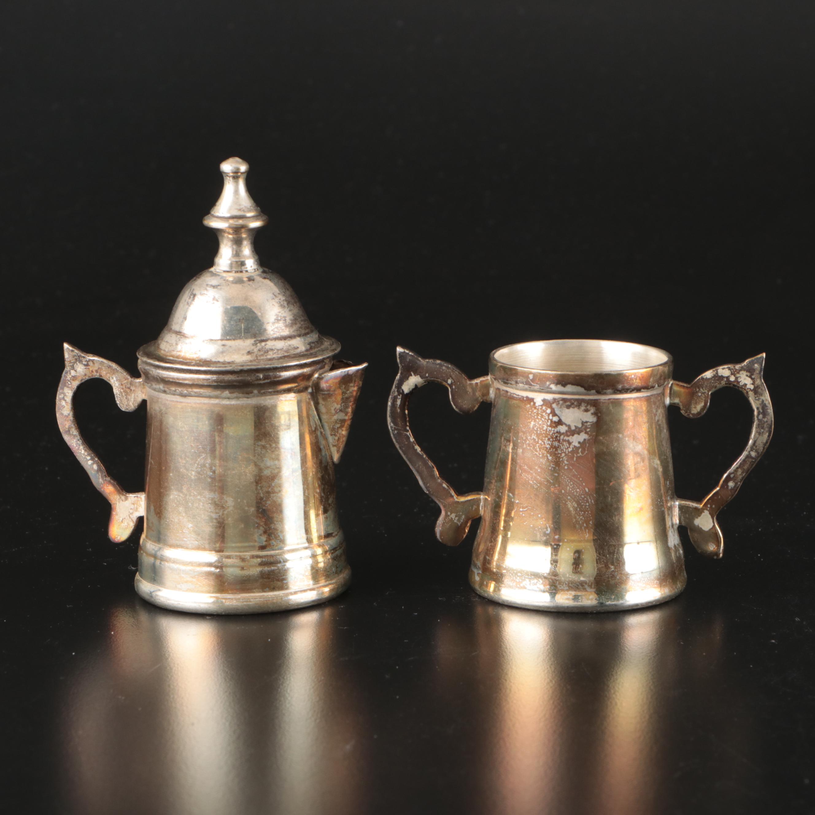 Wallace "Waltz of Spring" Sterling Spoon with Silver Plate Serveware and More