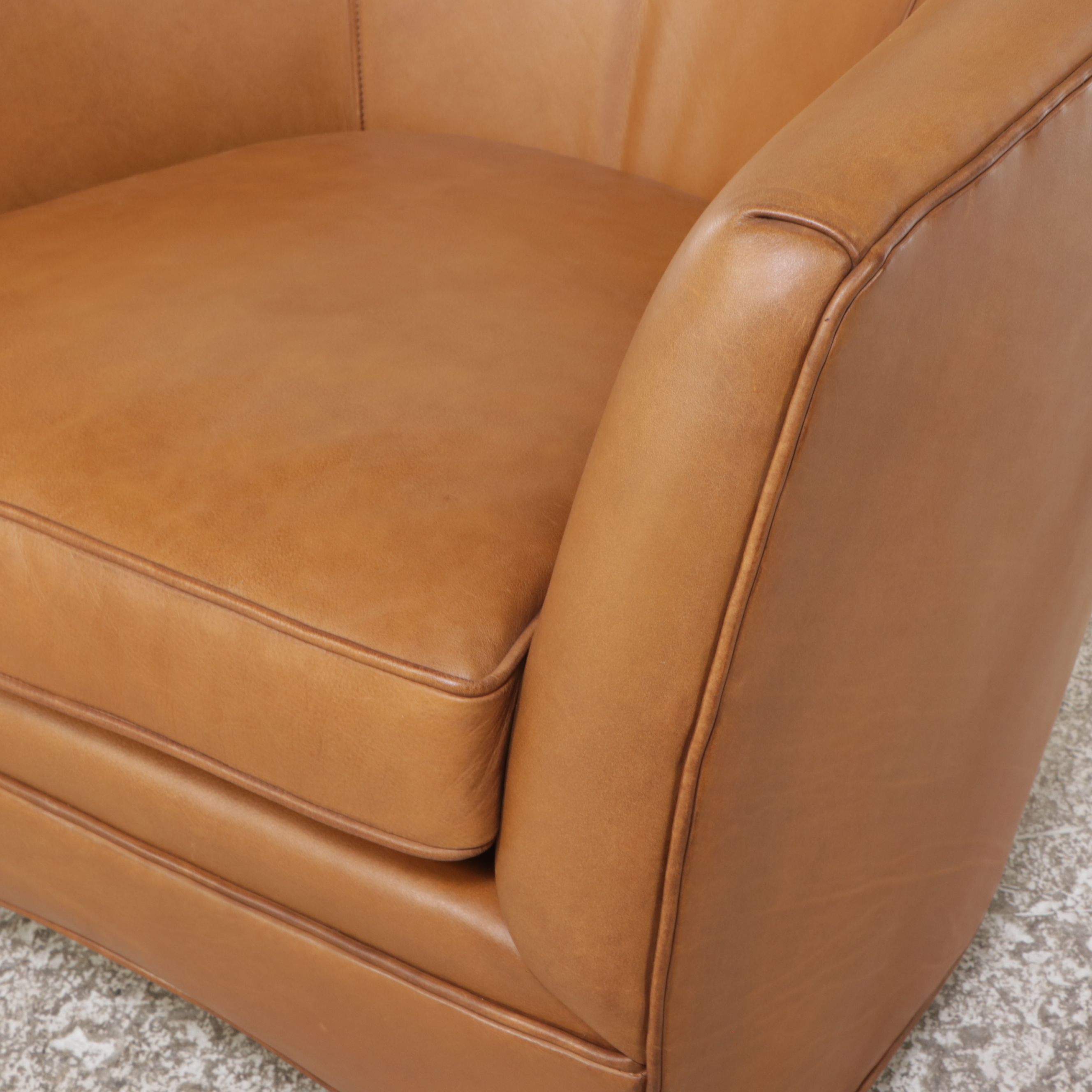 Lillian August Fine Furniture Modern Leather Armchair