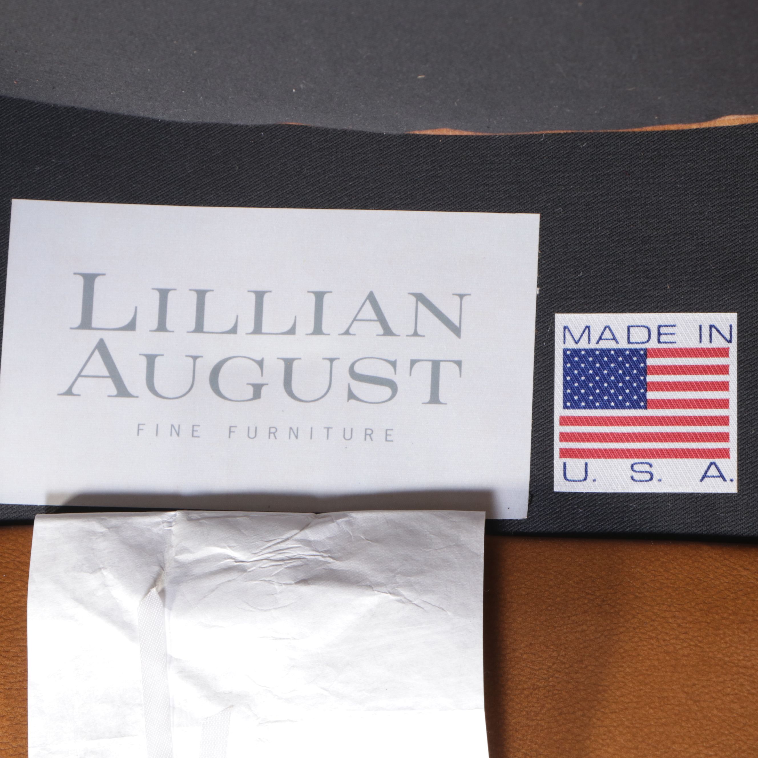 Lillian August Fine Furniture Modern Leather Armchair