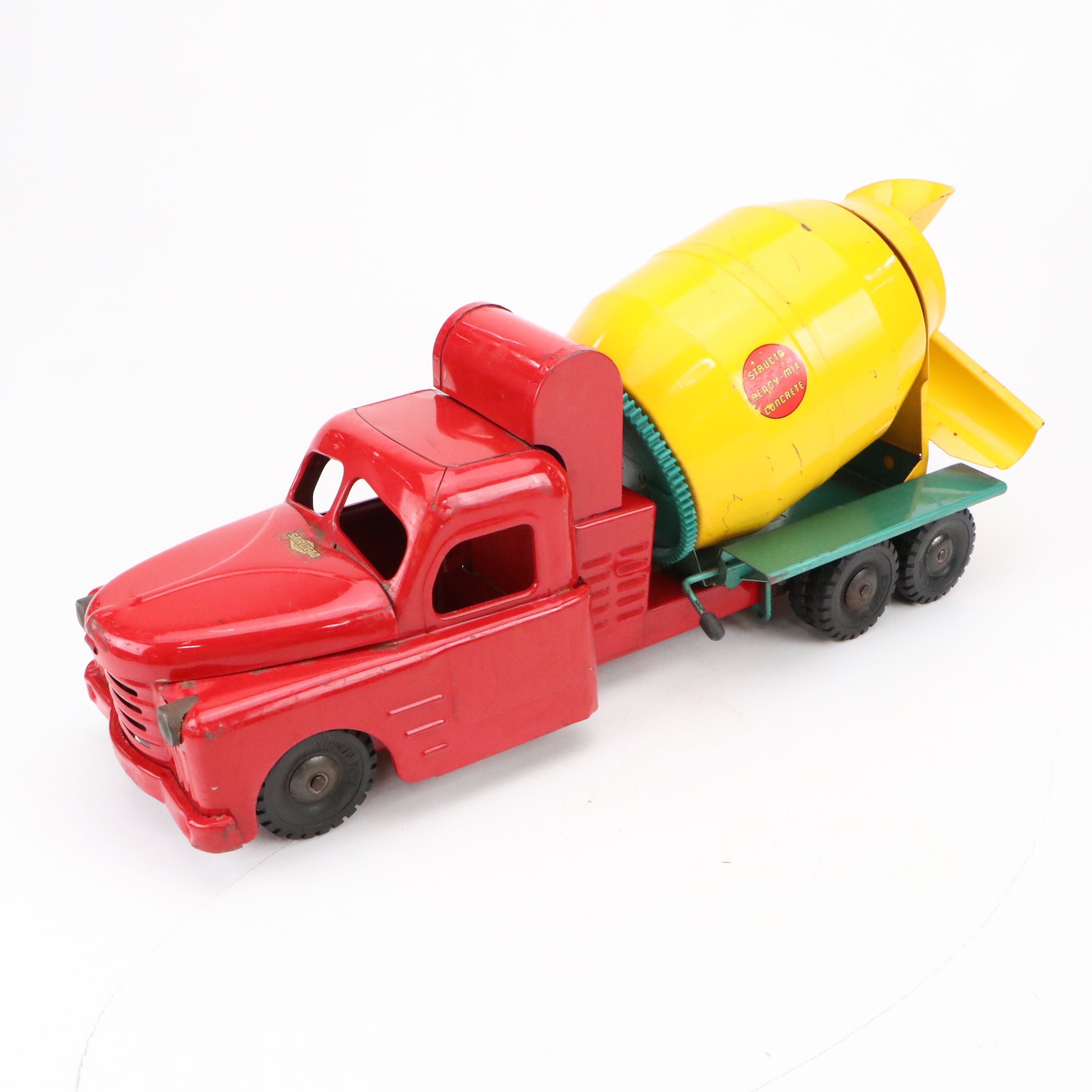 Structo Pressed Steel Ready-Mix Concrete Mixer Truck, 1950s