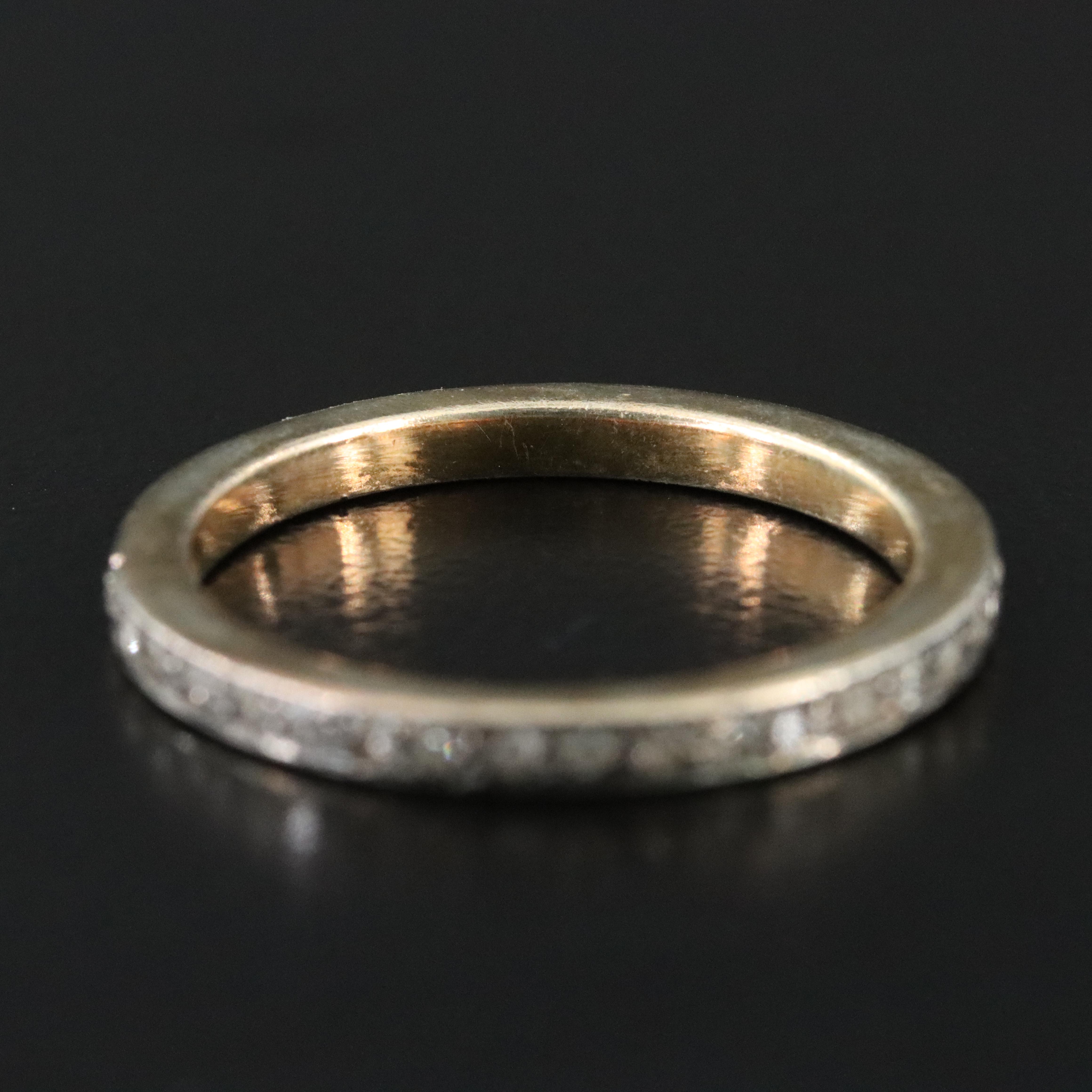 Sterling Diamond Eternity Band