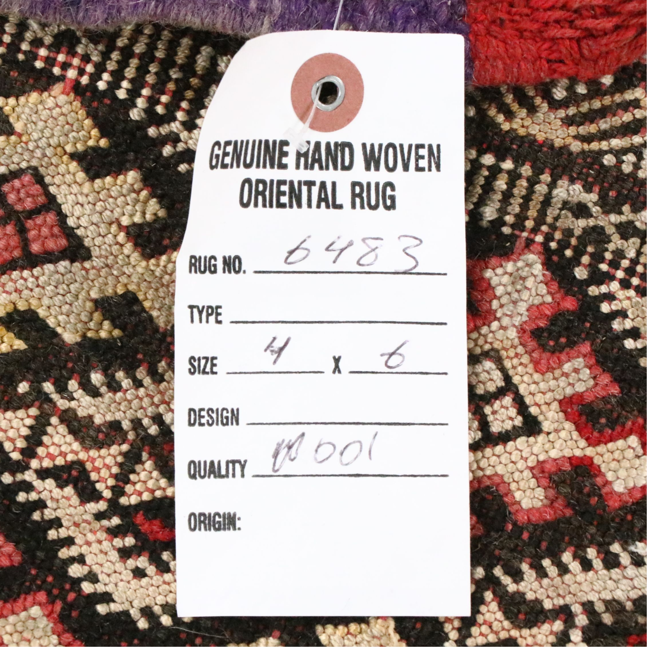 4'3 x 7'1 Handwoven Turkish Bergama Area Rug