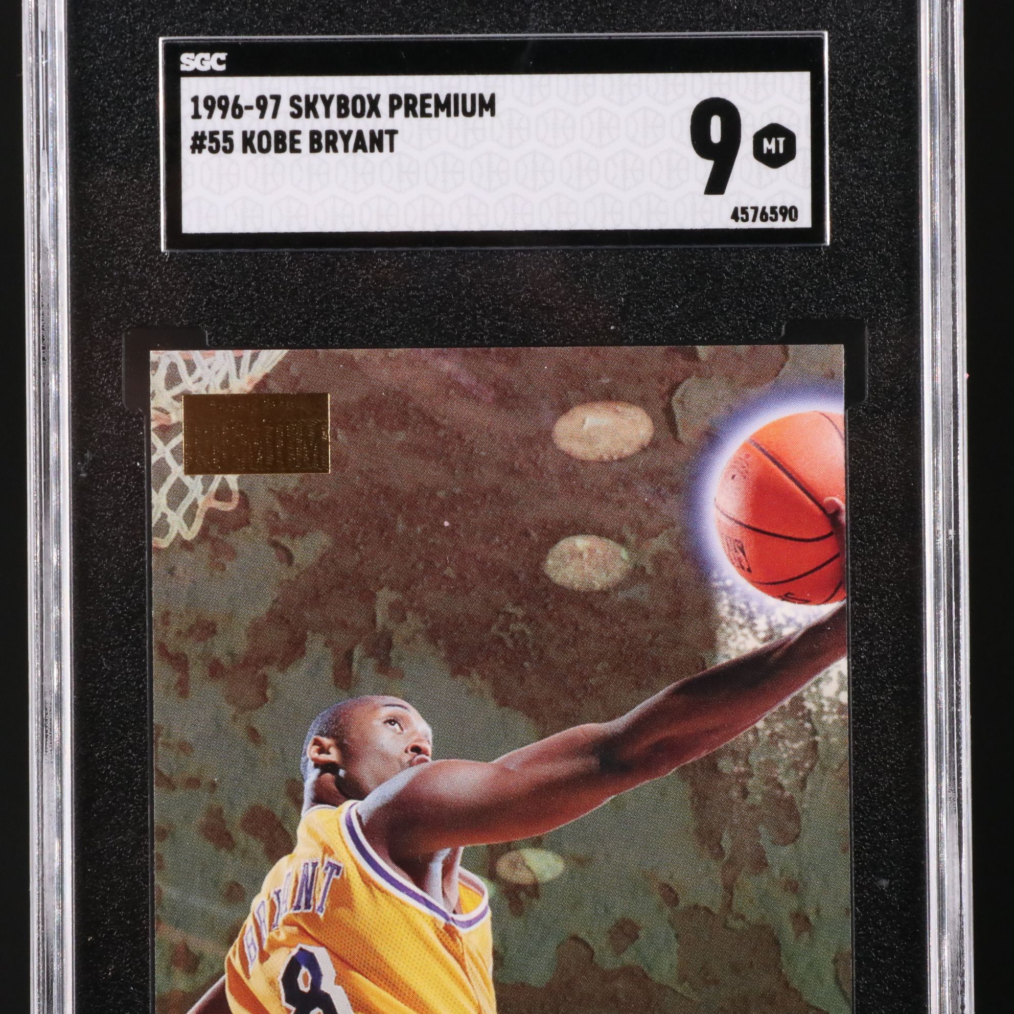 1996 Skybox Premium Kobe Bryant Los Angeles Lakers Rookie Card Graded SGC 9