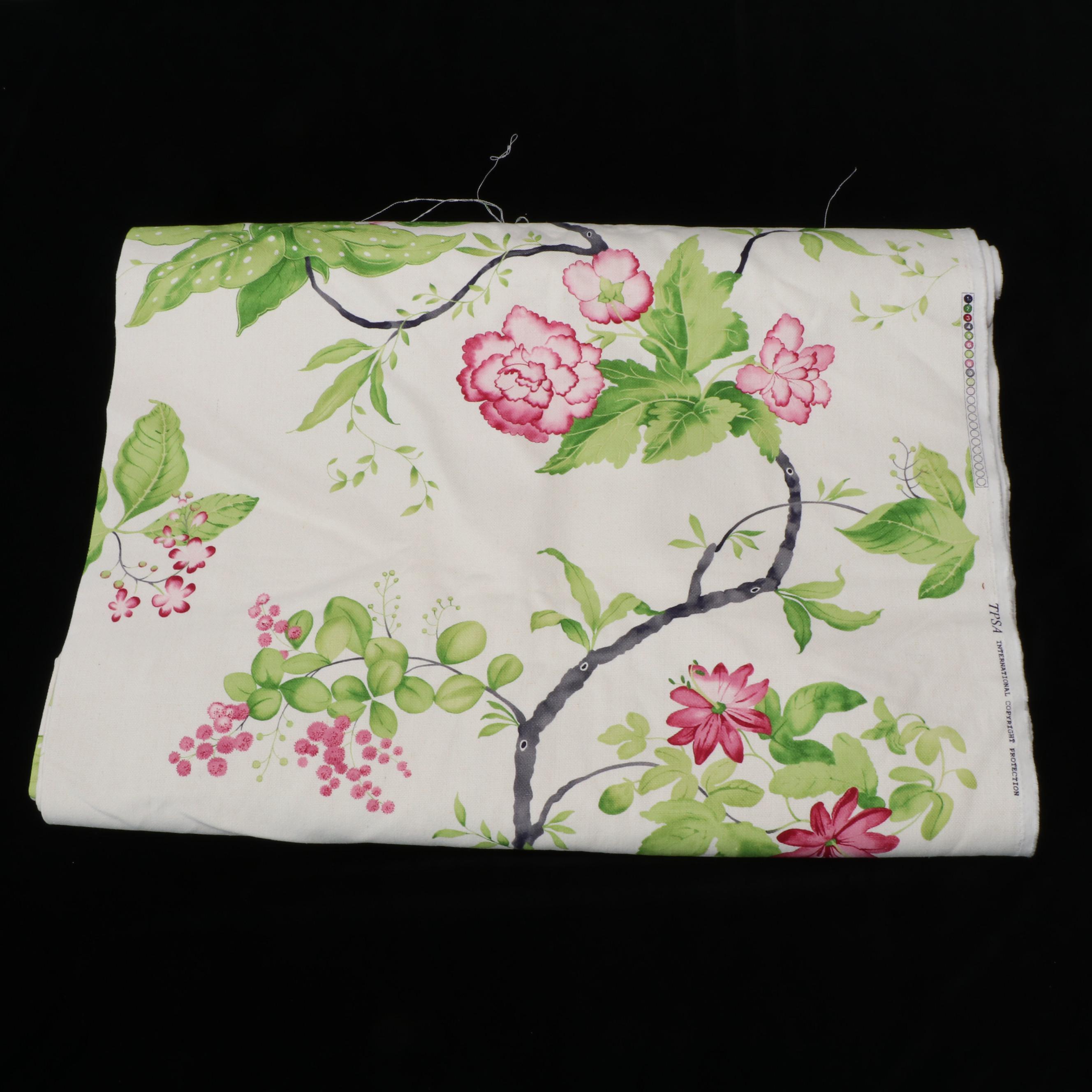 TPSA Printed Upholstery Fabric Remnant