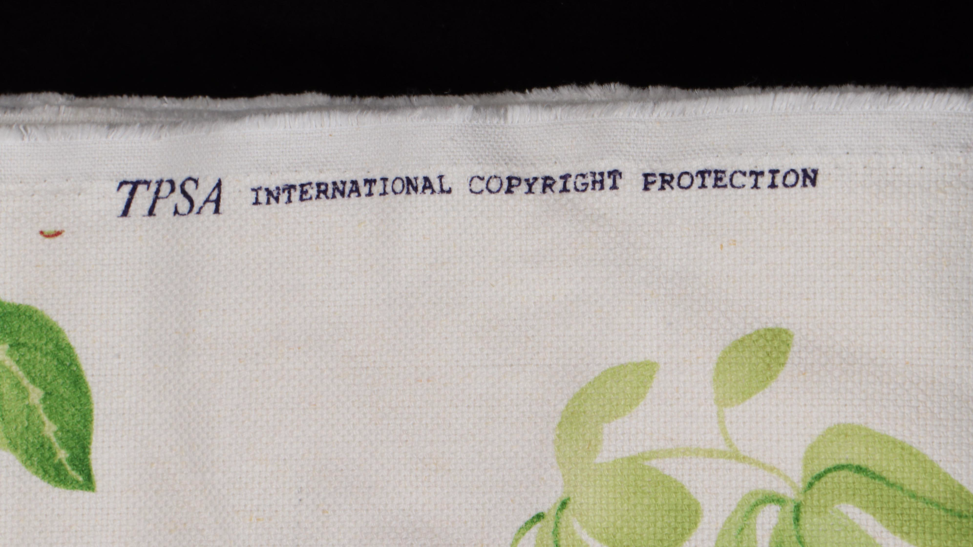 TPSA Printed Upholstery Fabric Remnant