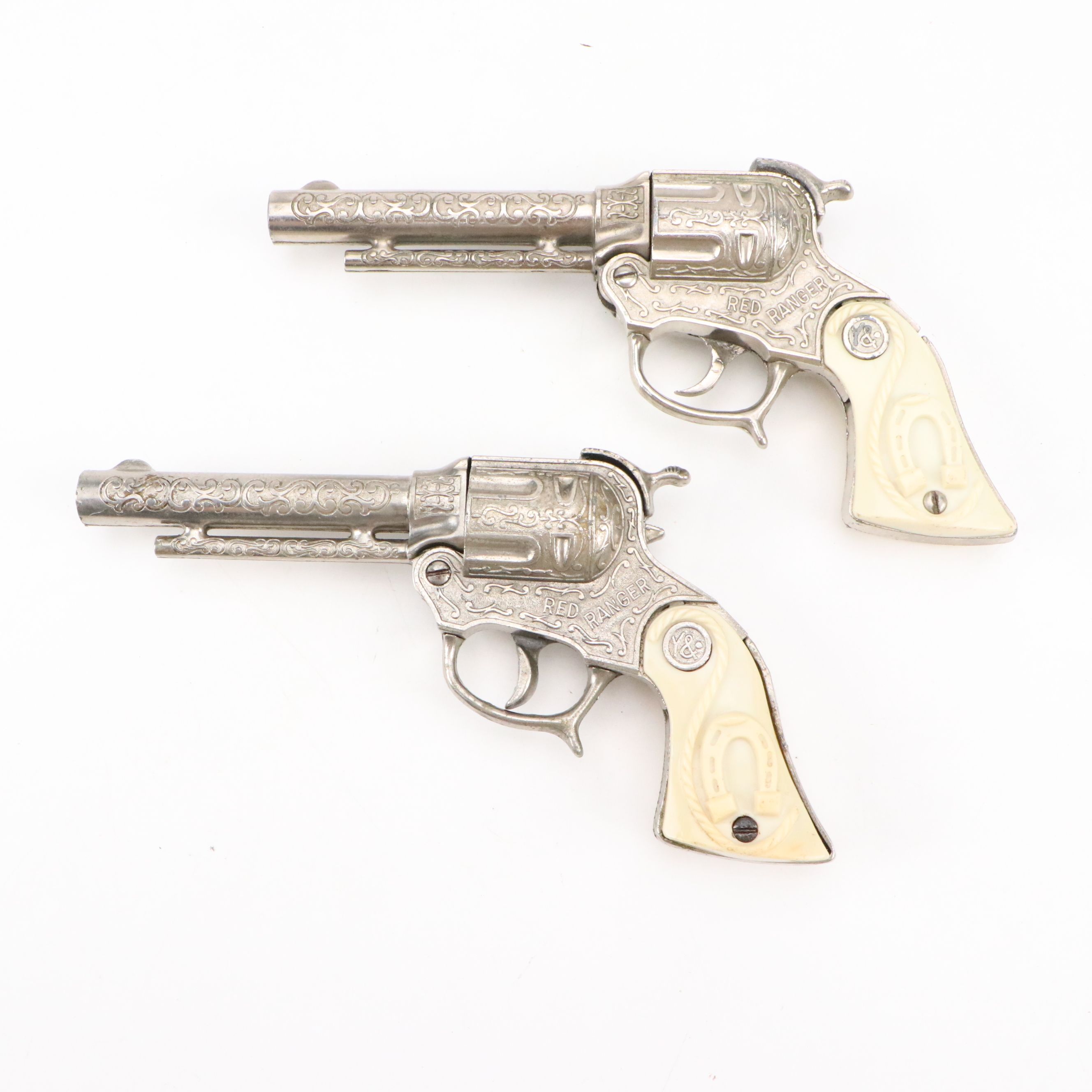 Wyandotte "Red Ranger" Toy Cap Guns with Western Belt, Mid-20th Century