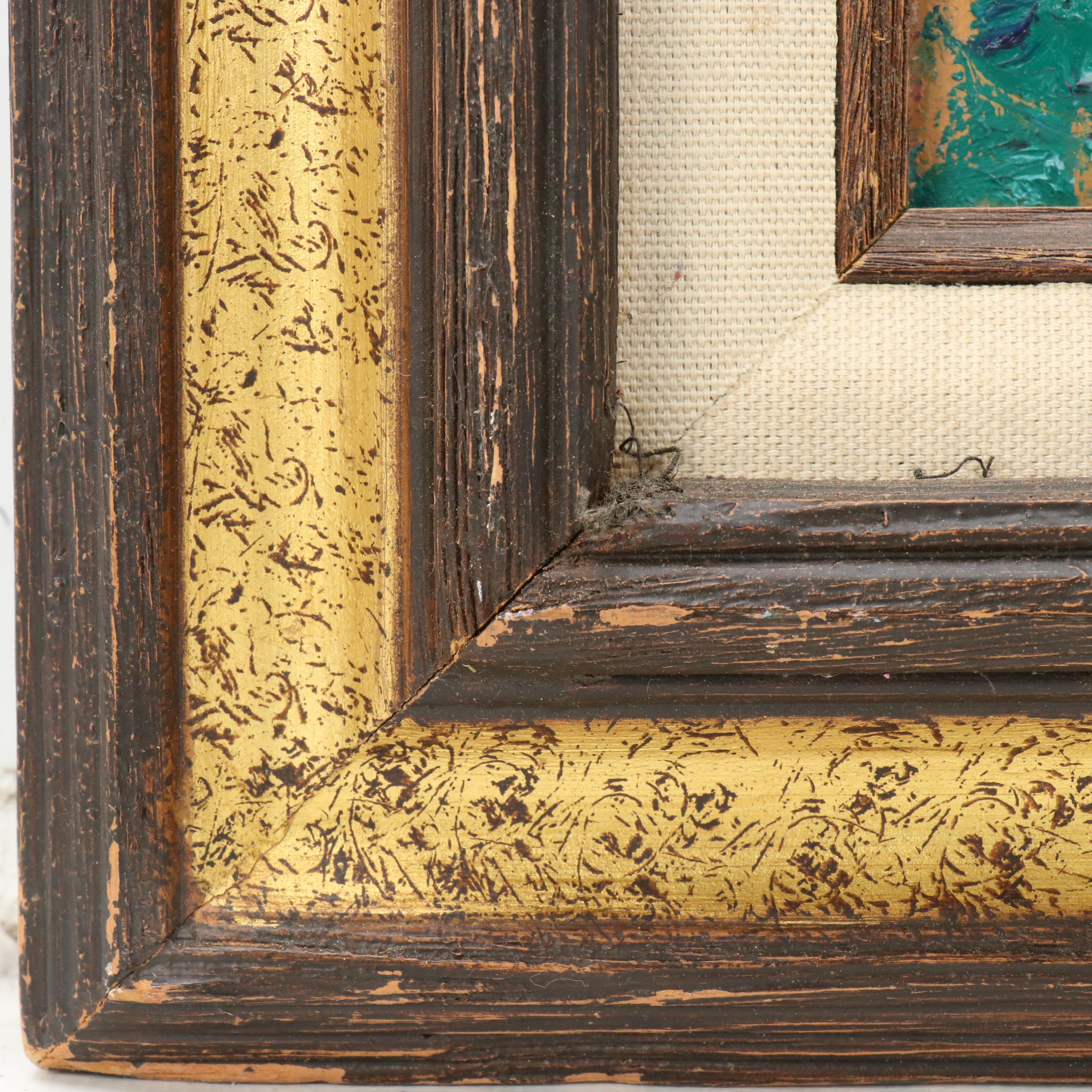 Janice Guttman Modernist Figural Oil Painting, 1988