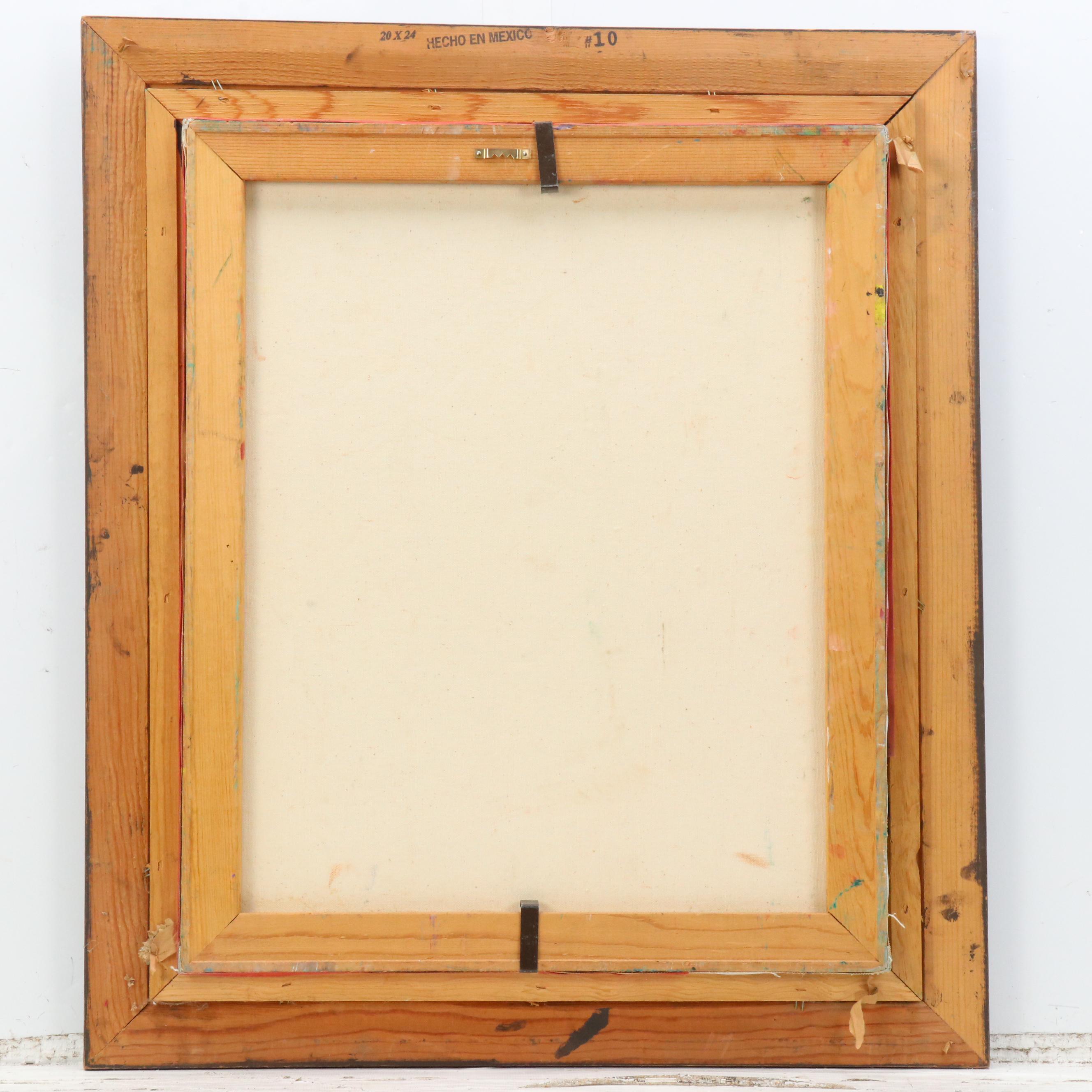 Janice Guttman Modernist Figural Oil Painting, 1988