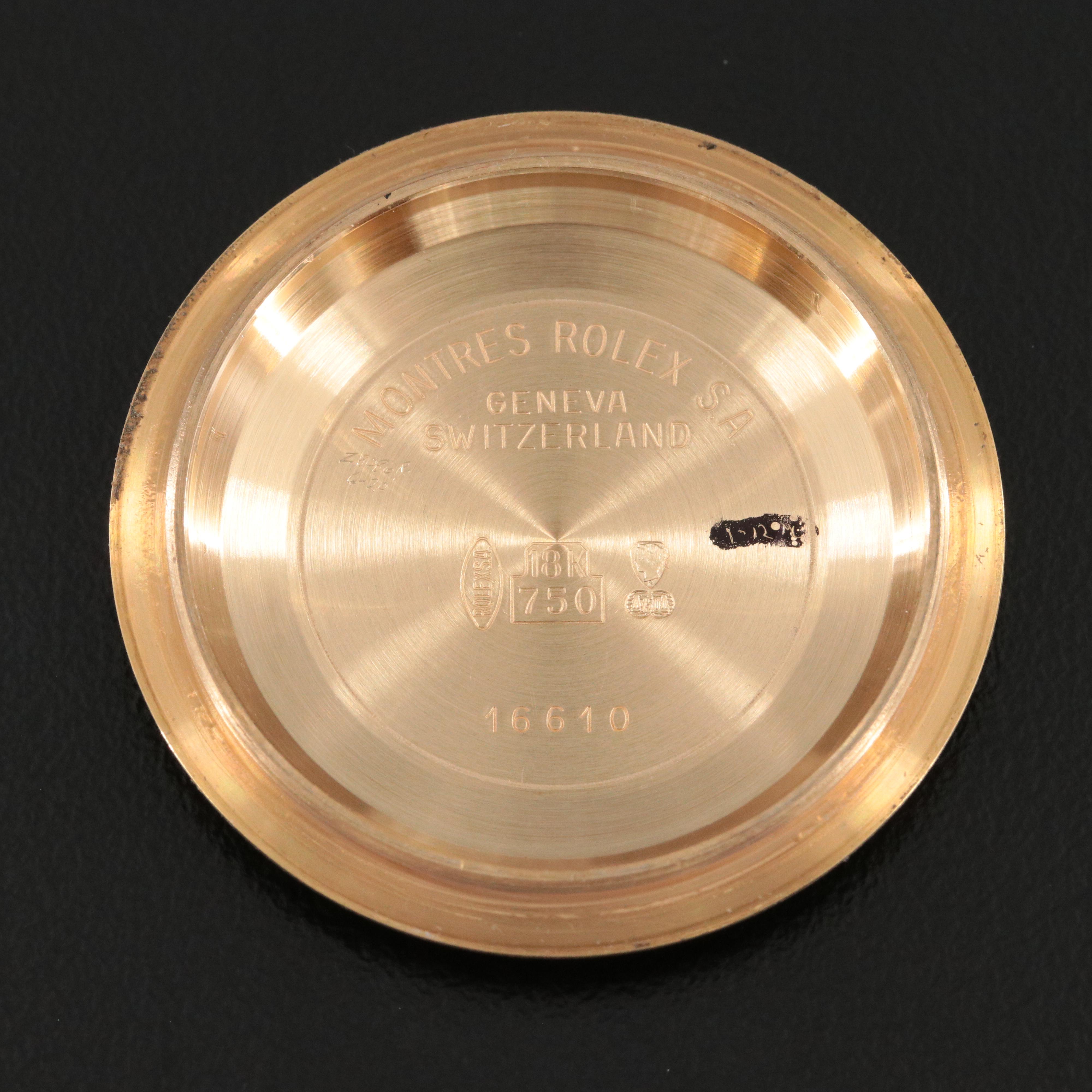 1987 Rolex Submariner Date Custom Diamond and Sapphire Dial Model 16618 Watch