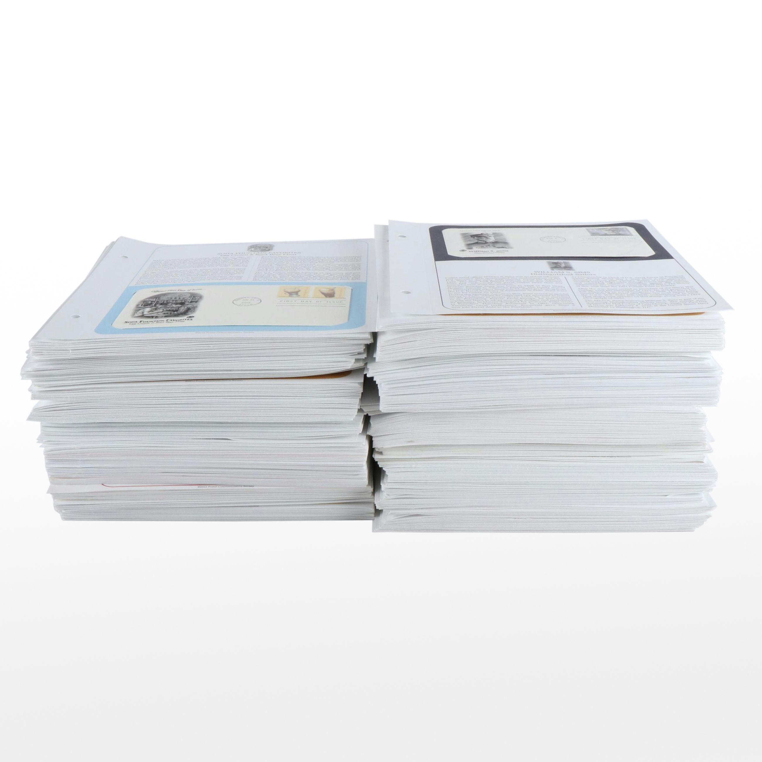 Approximately 600 U.S. First Day Covers Mounted in Panels, 2000s