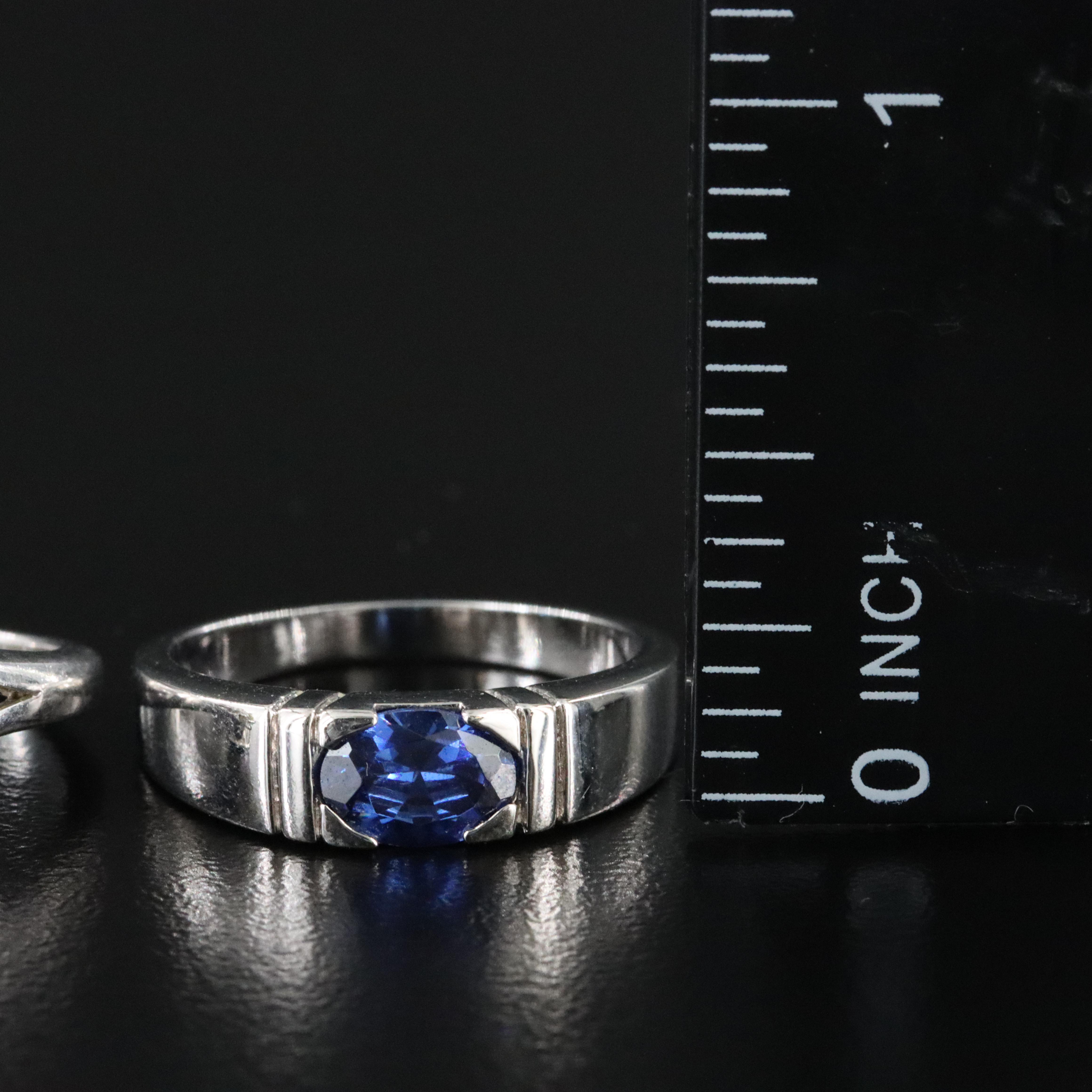 Sterling Gemstone Ring Collection