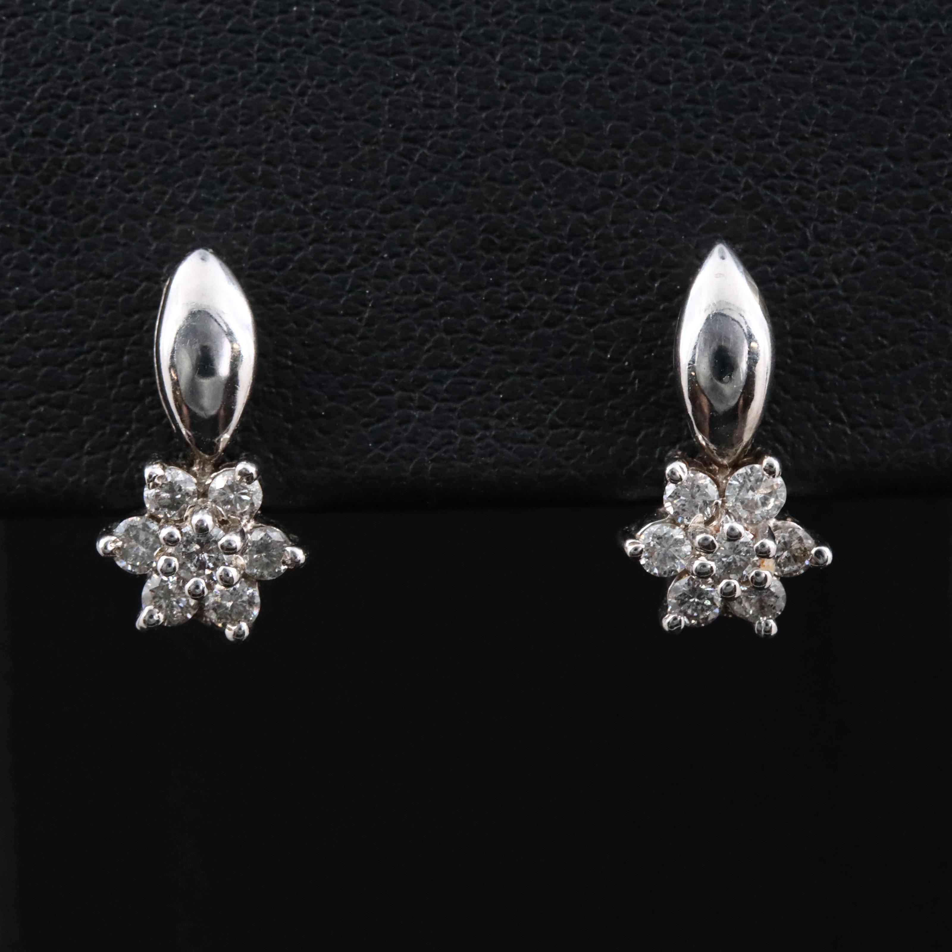 10K 0.44 CTW Diamond Earrings