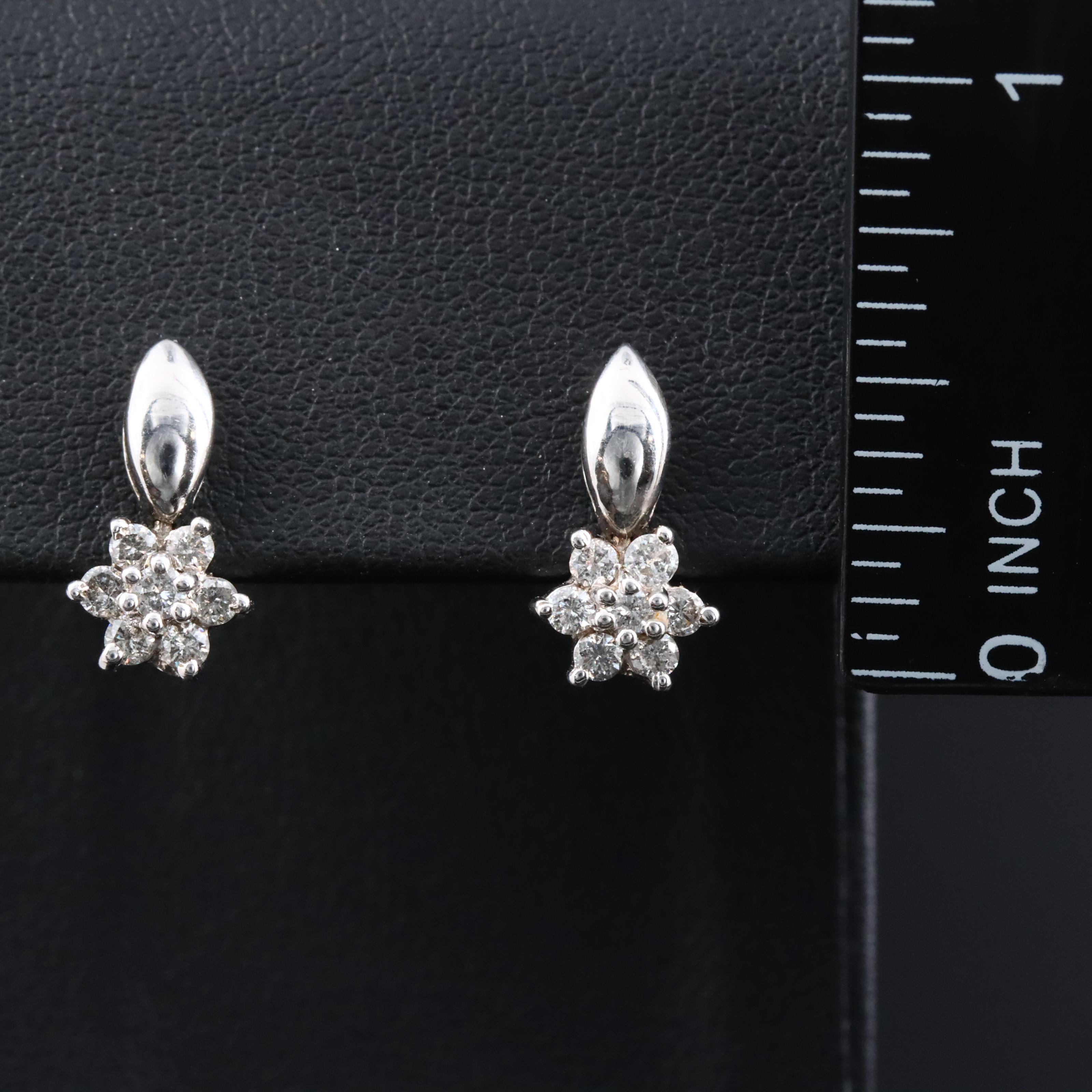 10K 0.44 CTW Diamond Earrings