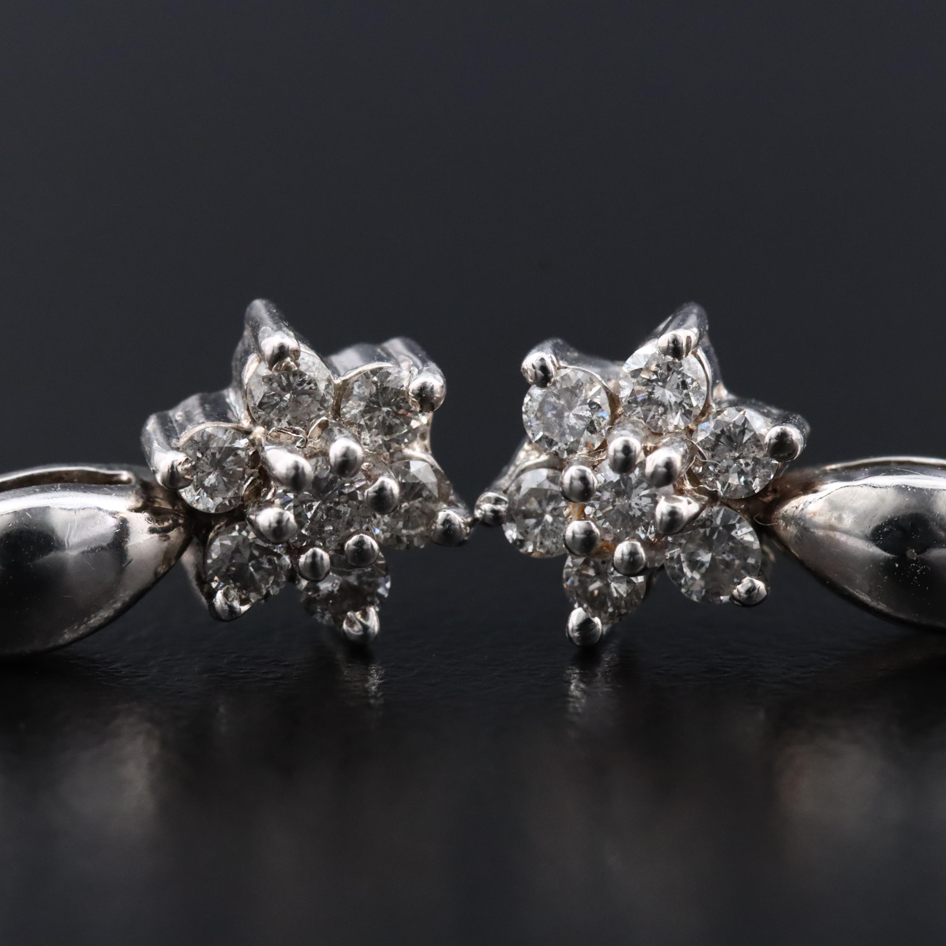 10K 0.44 CTW Diamond Earrings