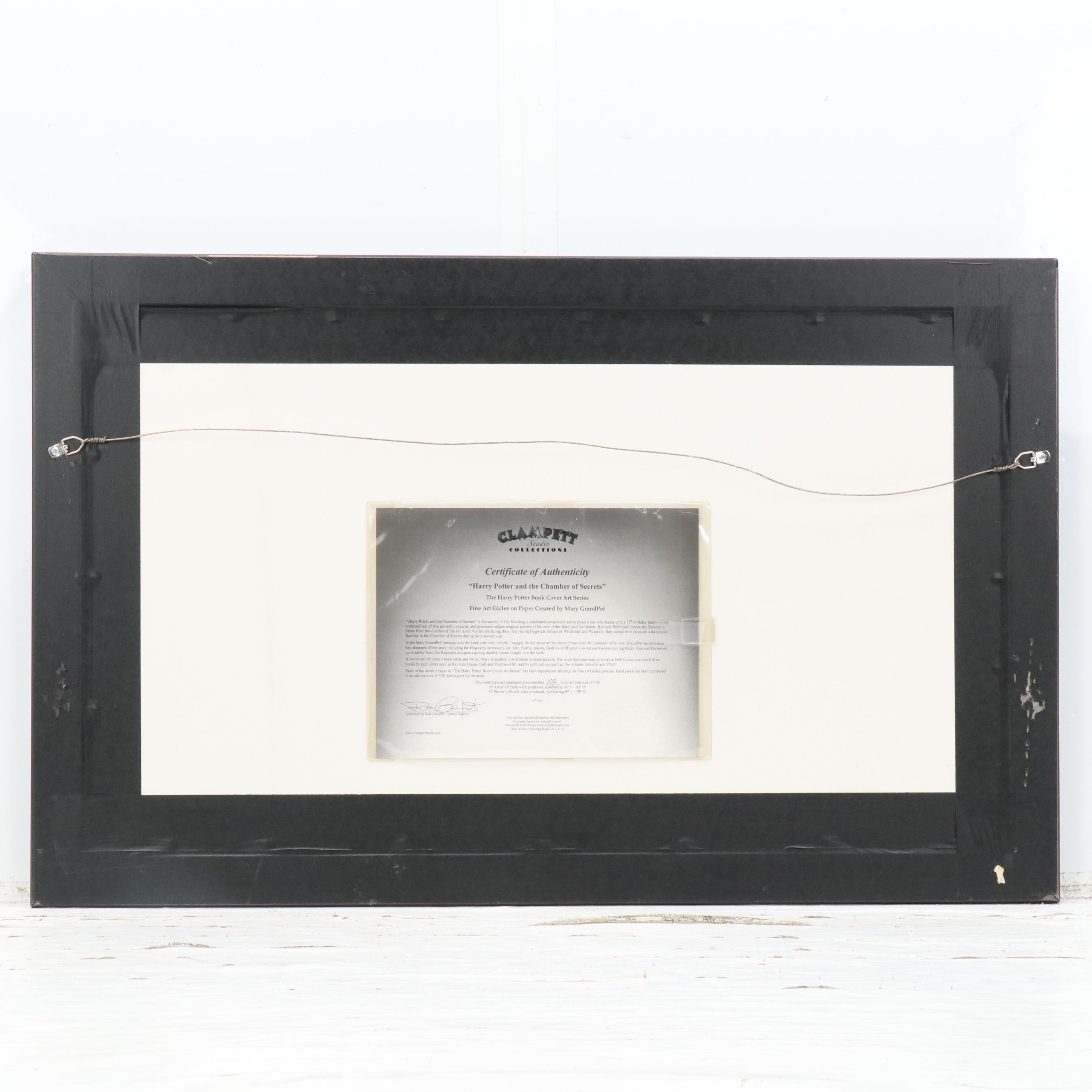 Mary GrandPré Giclée "Harry Potter and the Chamber of Secrets," 21st Century