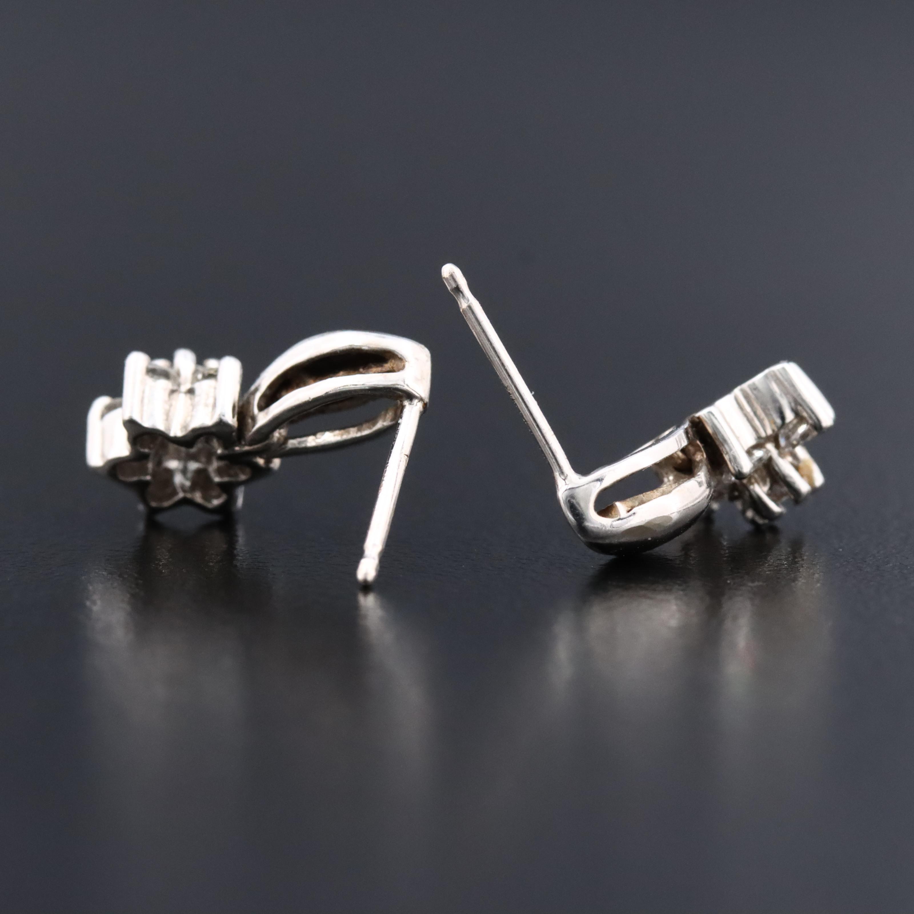 10K 0.44 CTW Diamond Earrings